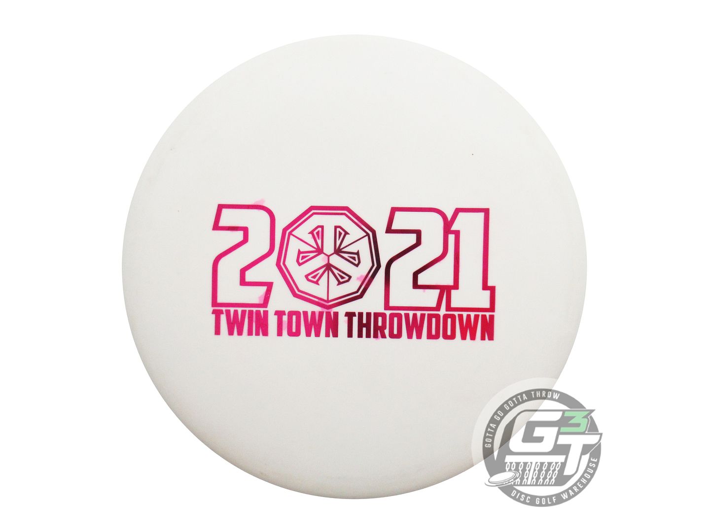 USED Dynamic Discs Classic Hard EMAC Judge 174g White Magenta Foil Putter Disc