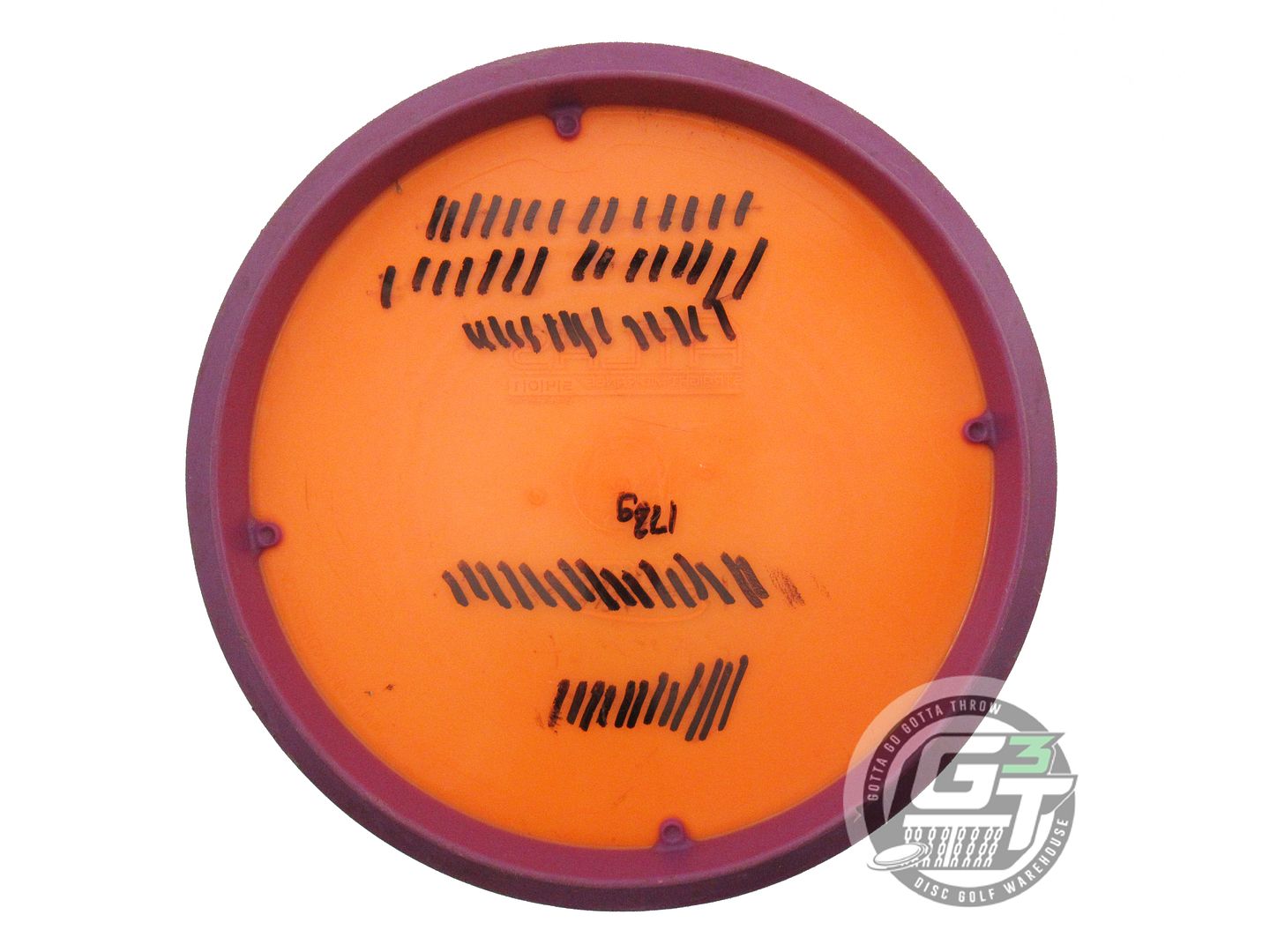 USED Innova Champion Atlas 173g Orange White Stamp Purple Rim Midrange Golf Disc