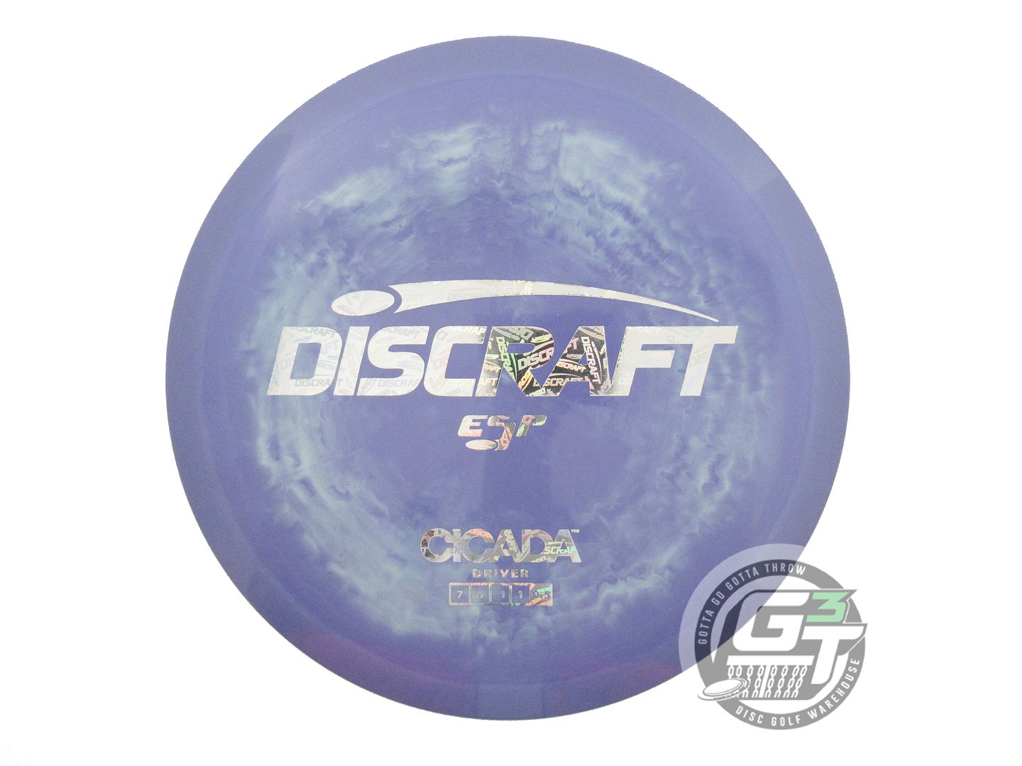 NOS Discraft ESP Cicada 176g Purple-Seafoam Holo Logo Fairway Driver Golf Disc