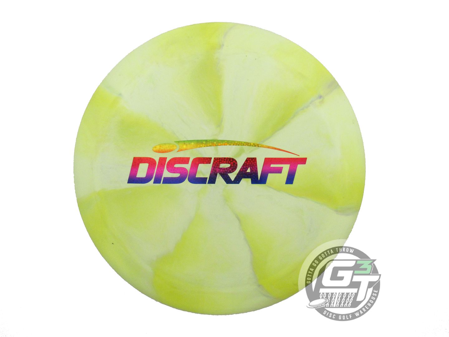 USED Discraft [HANNUM] ESP Force 175g Yellow Rainbow Star Foil Driver Golf Disc
