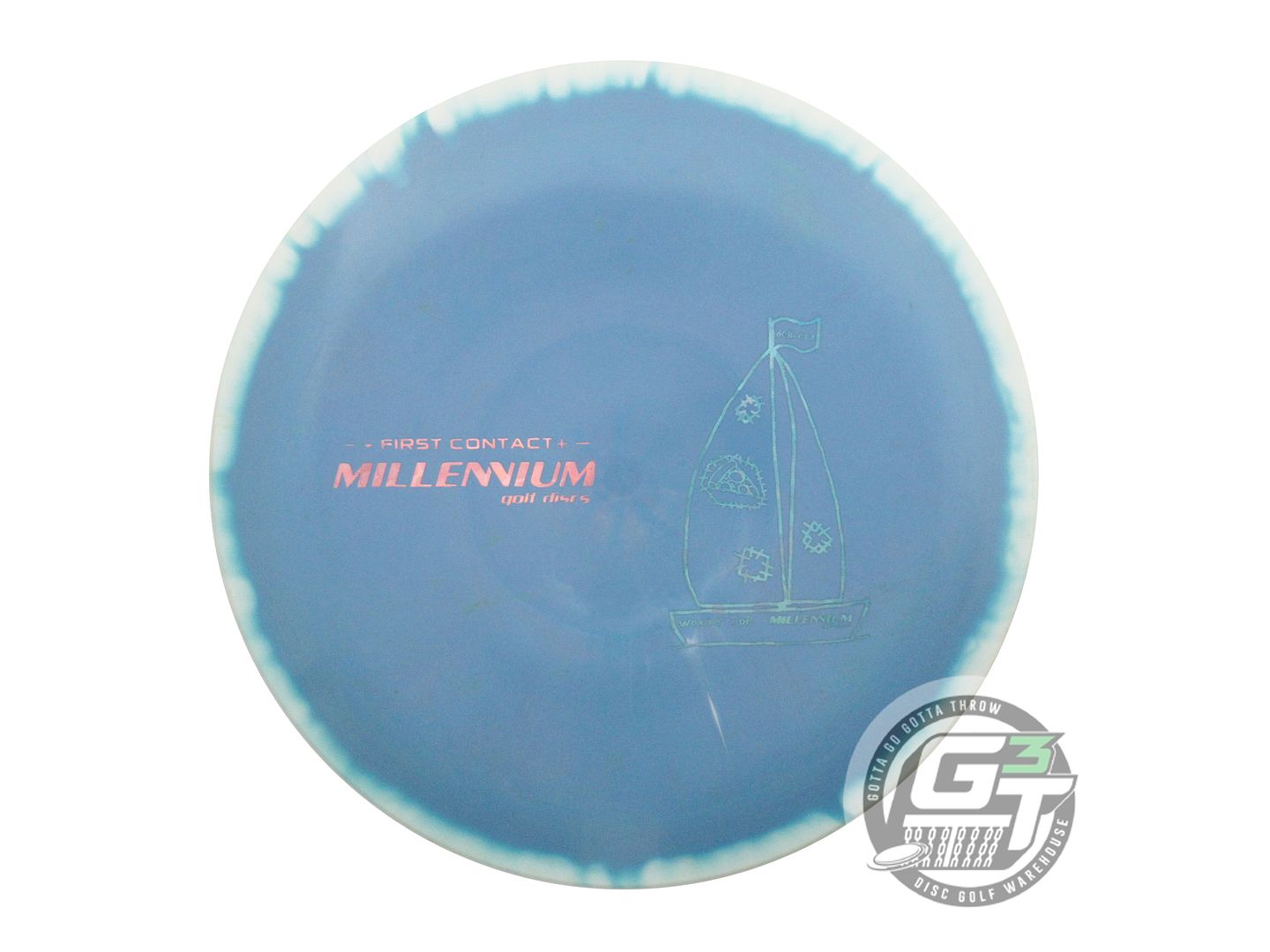 USED Millennium FIRST RUN Helios Sirius Vela 176g White-Blue Fairway Driver Disc