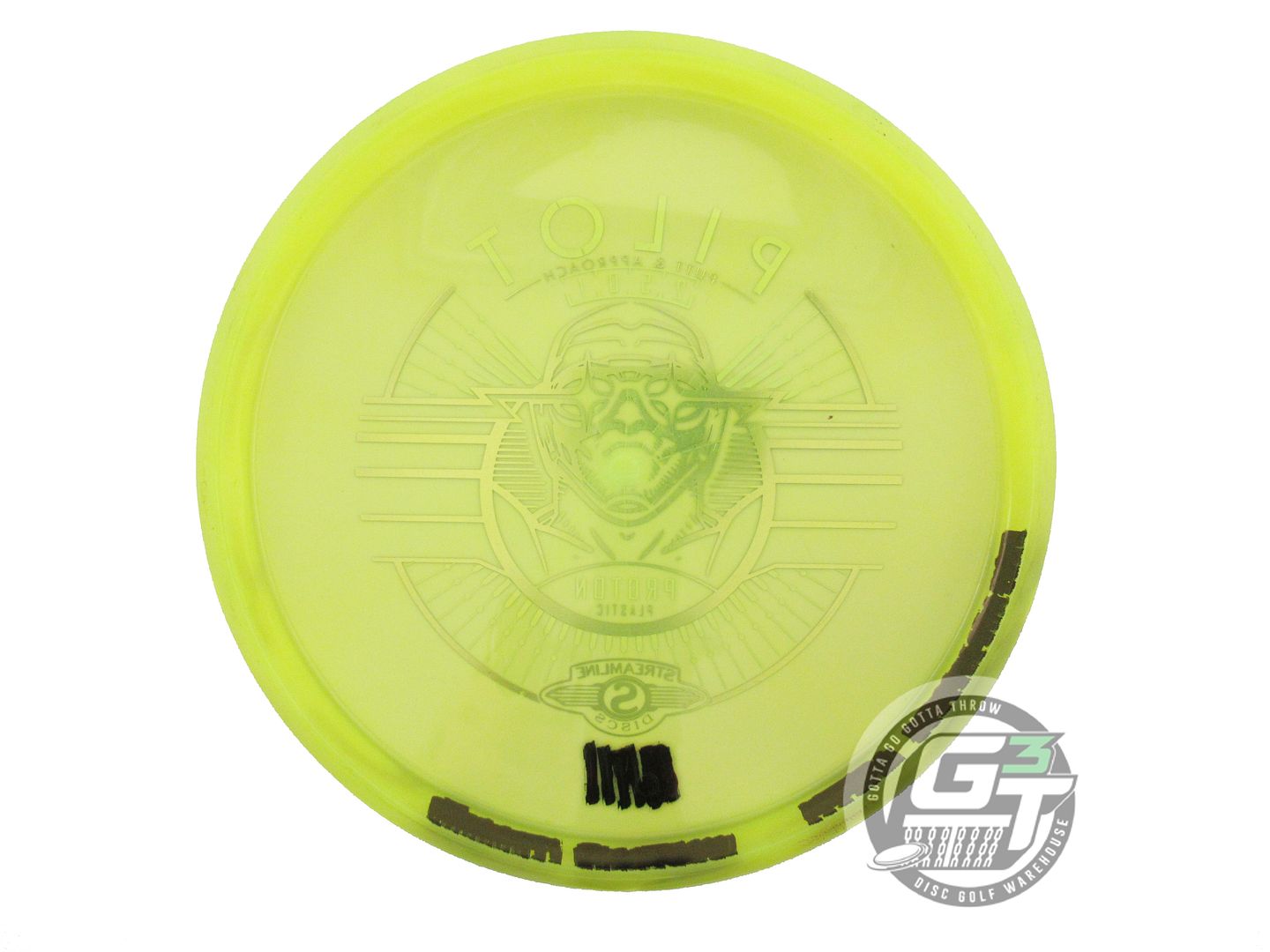 USED Streamline Discs Proton Pilot 176g Yellow Putter Golf Disc
