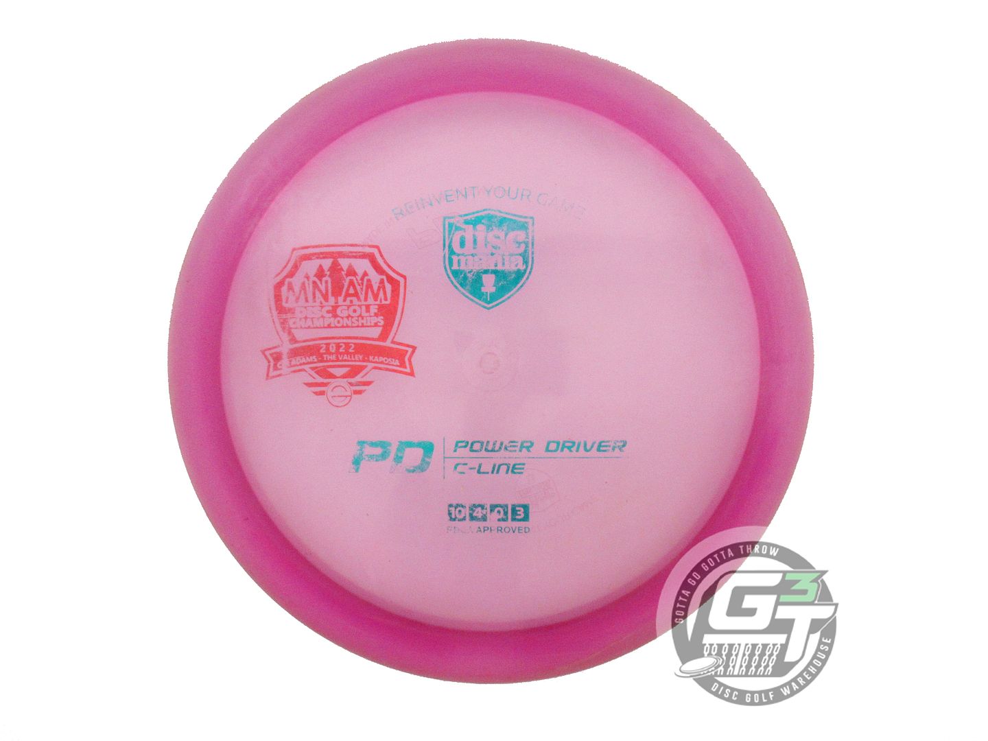 USED DiscMania C-Line PD 175g Magenta Teal Foil Distance Driver Golf Disc