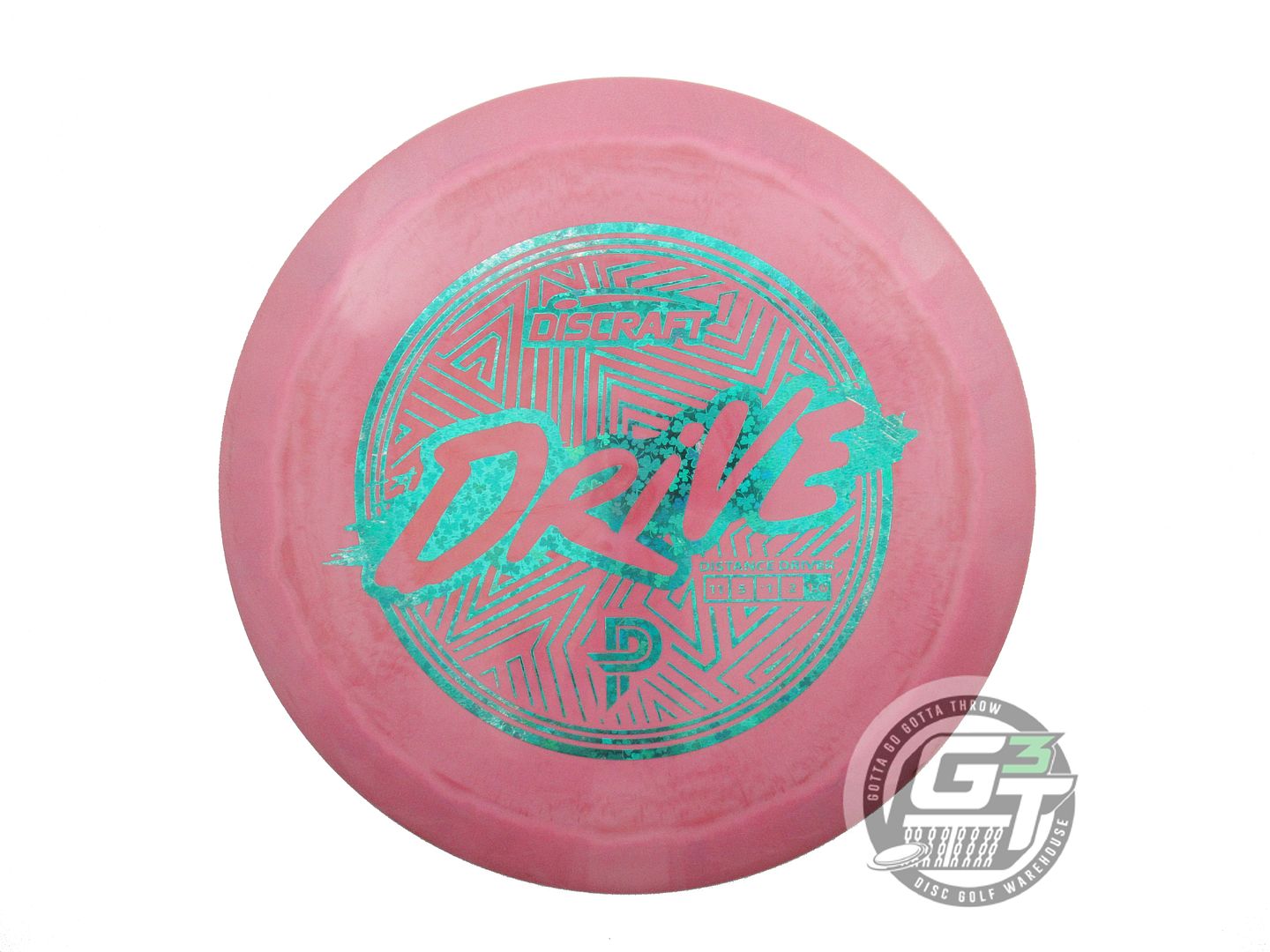 USED Discraft [PIERCE] ESP Drive 174g Pink Shamrock Foil Distance Driver Disc