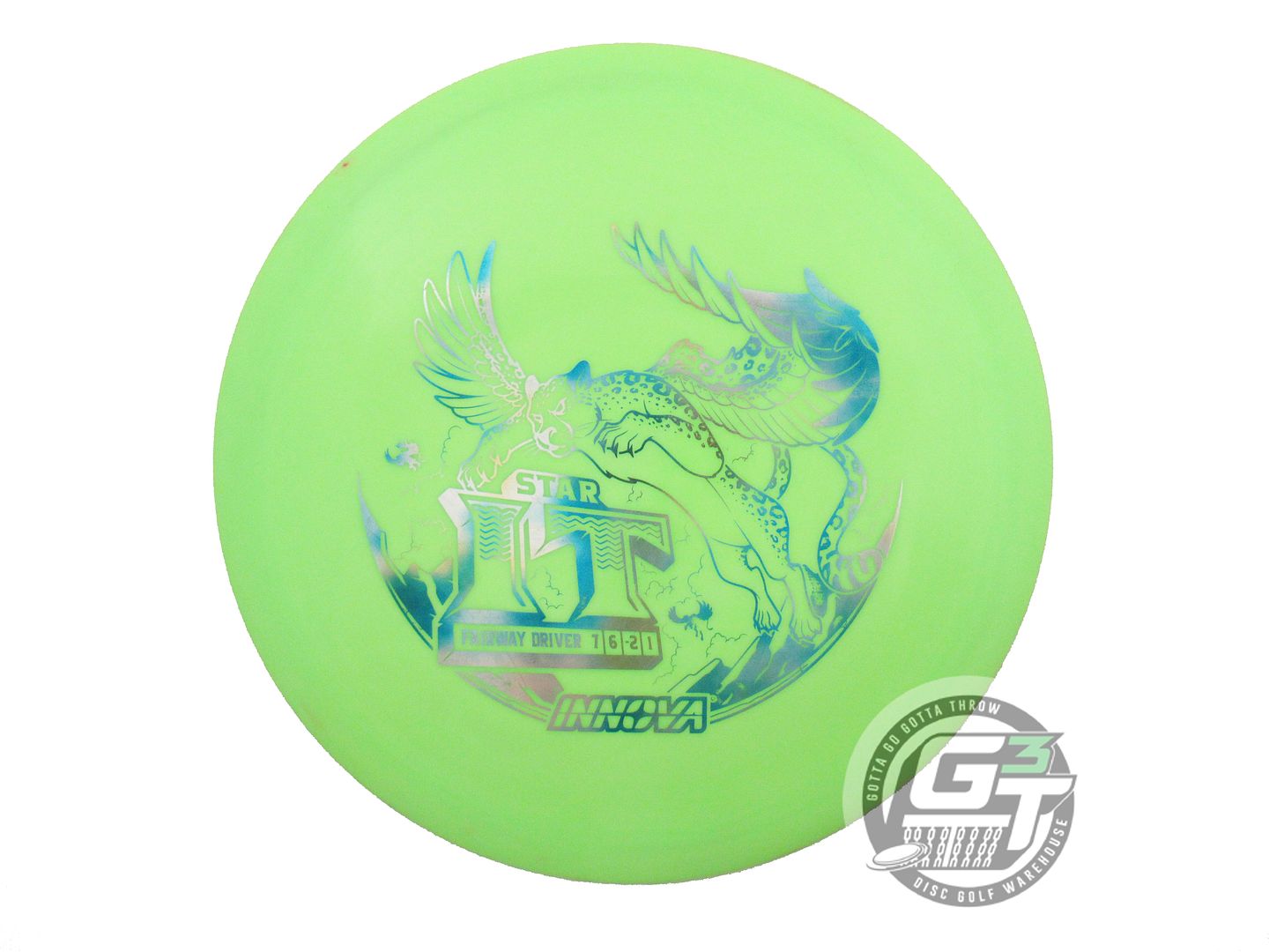 USED Innova Star IT 175g Lime Cloud Foil Fairway Driver Golf Disc
