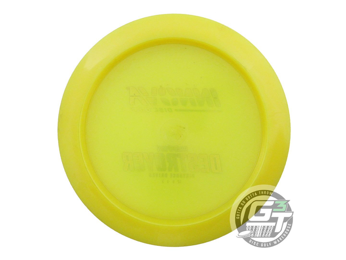 USED Innova Champion Destroyer 168g Yellow Sunset Foil Distance Driver Golf Disc