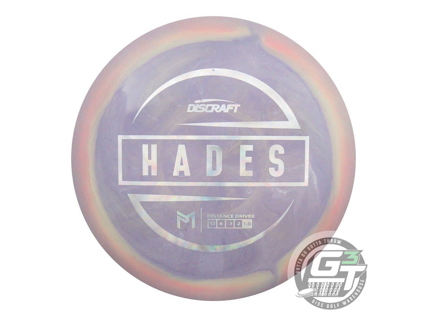 NOS Discraft [McBETH] ESP Hades 174g Tan-Lilac Prism Foil Driver Golf Disc