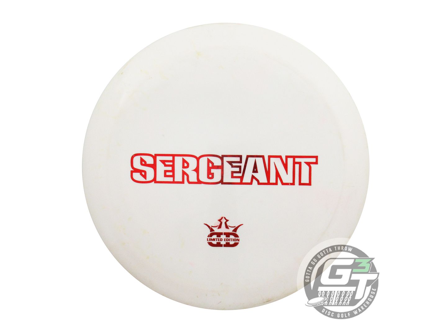 USED Dynamic Discs BAR STAMP Hybrid Sergeant 174g White Red Shatter Driver Disc