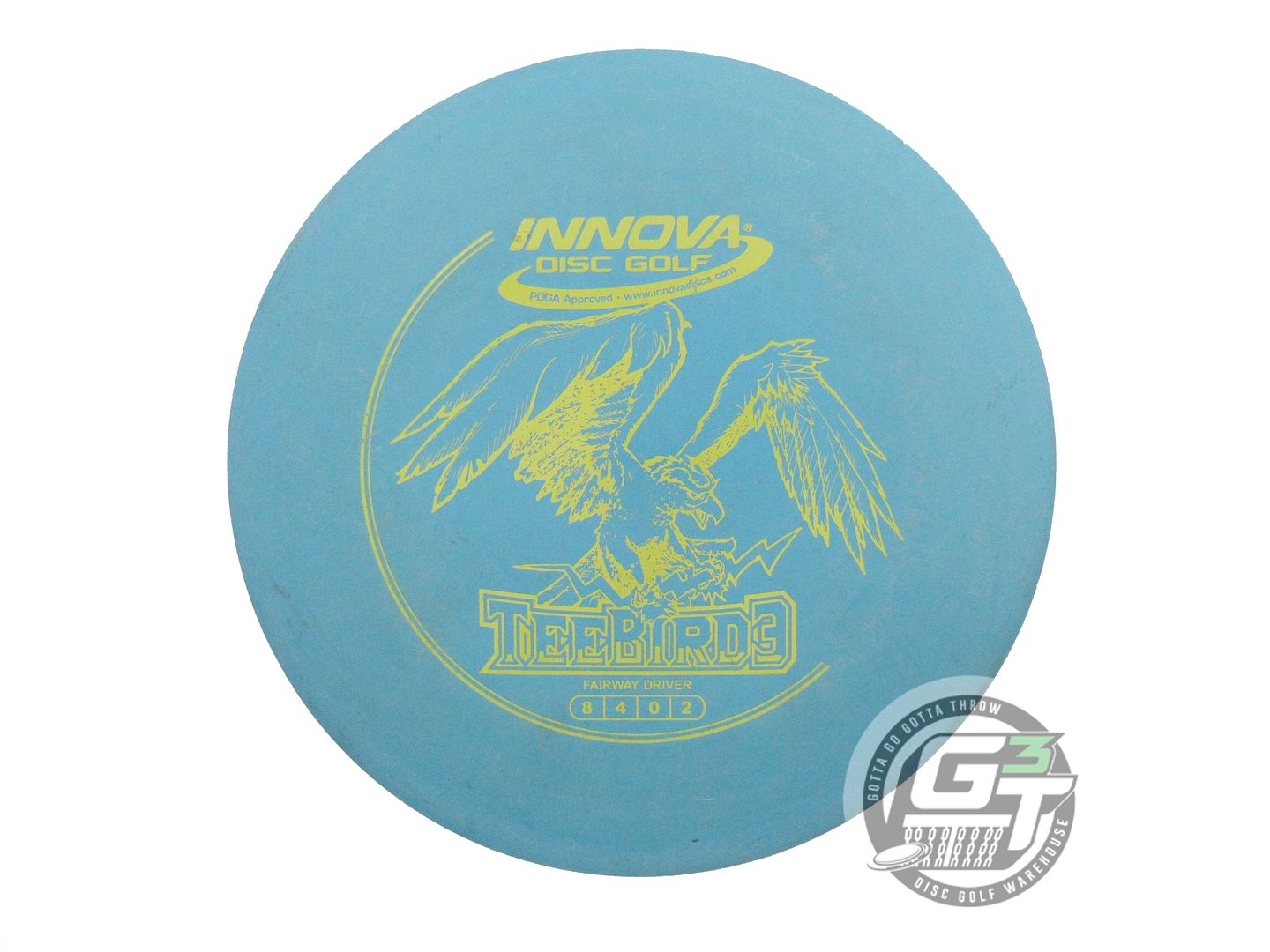 USED Innova DX Teebird3 175g Teal Yellow Stamp Fairway Driver Golf Disc