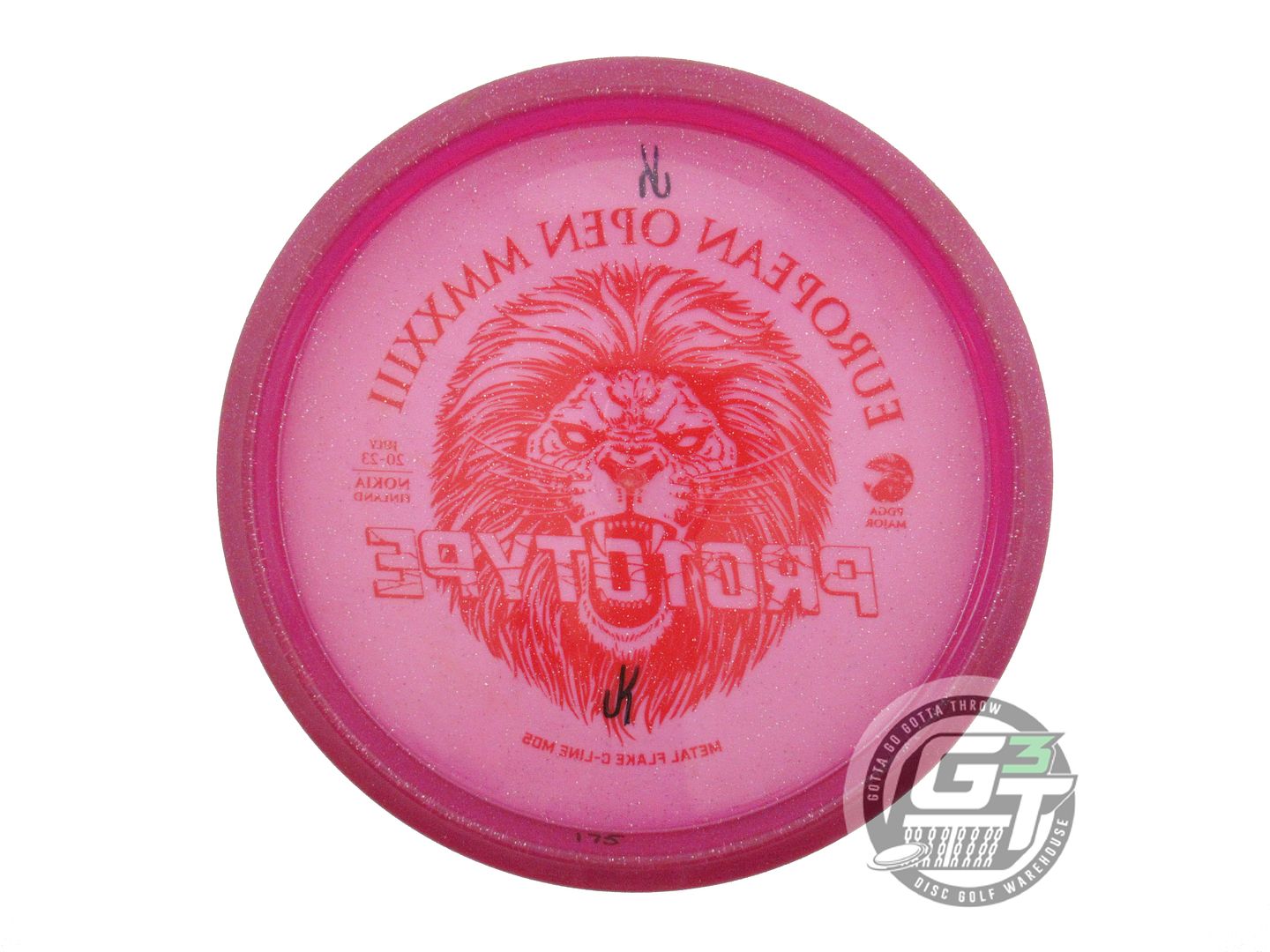 USED DiscMania PROTO Metal Flake C-Line MD5 174g Magenta Midrange Golf Disc