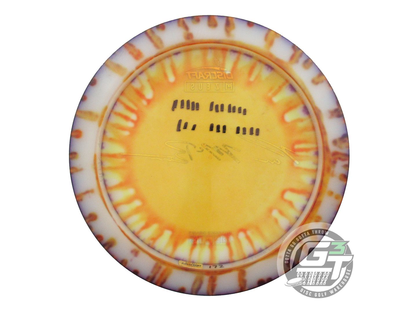 USED Discraft [McBETH] FlyDye Z Zeus 172g Purple Burst Driver Golf Disc