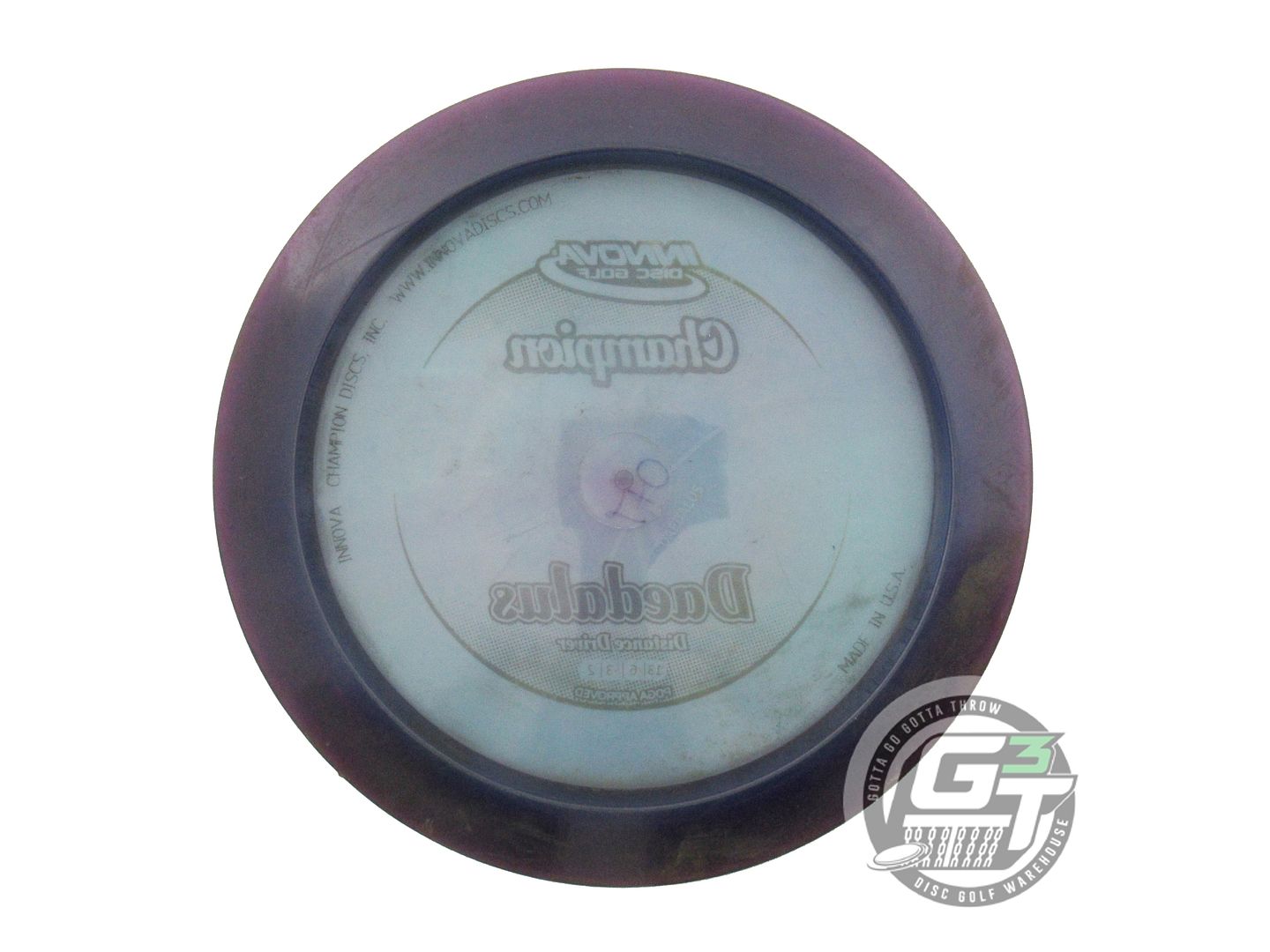 USED Innova Champion Daedalus 170g Purple Gold Foil Distance Driver Golf Disc