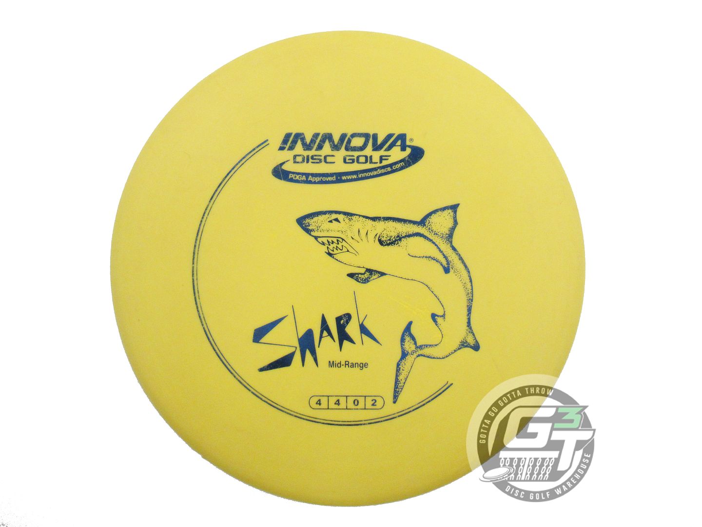 USED Innova DX Shark 150g Yellow Blue Foil Midrange Golf Disc