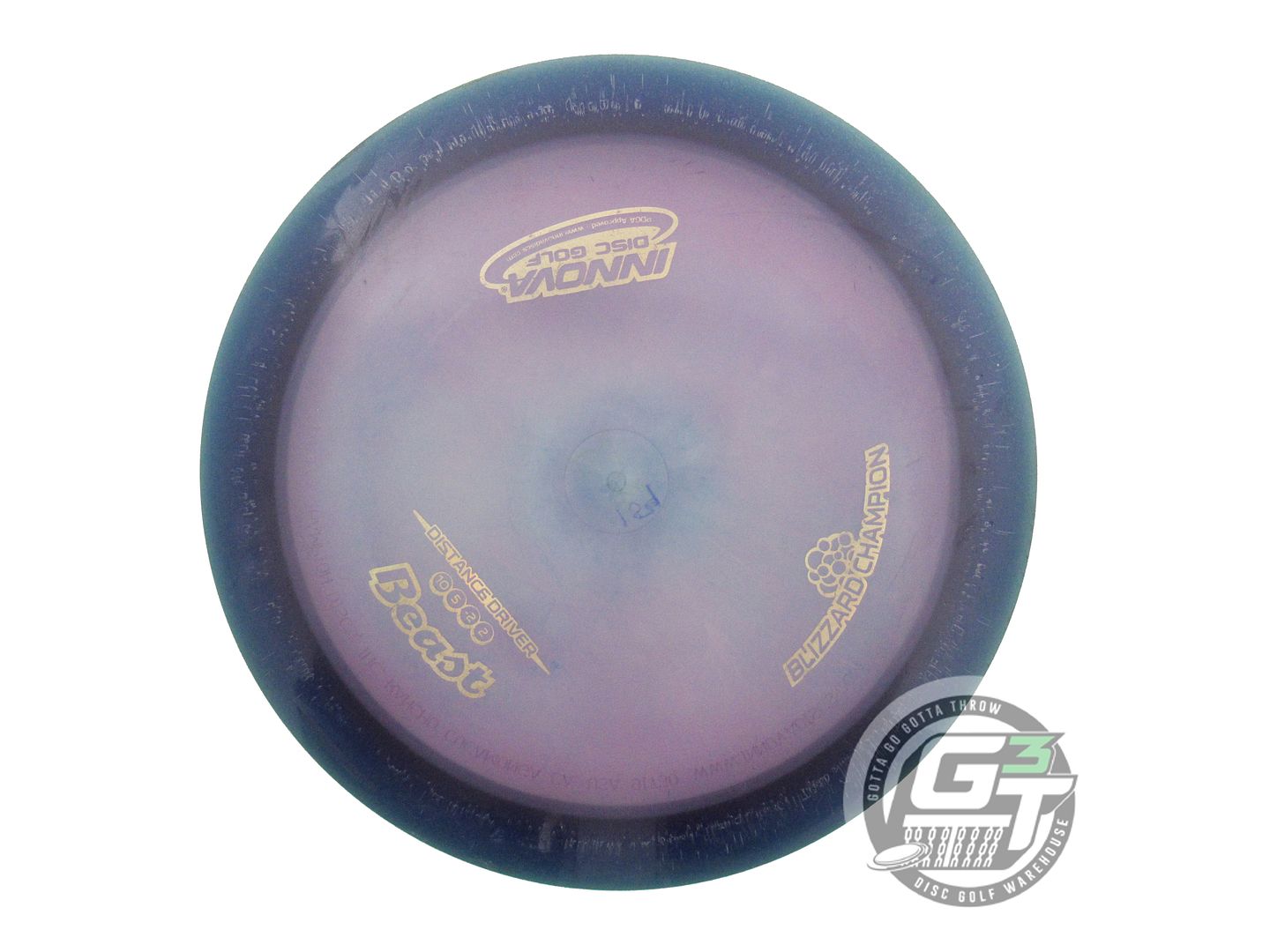 USED Innova Blizzard Beast 159g Purple Gold Holo Foil Distance Driver Golf Disc