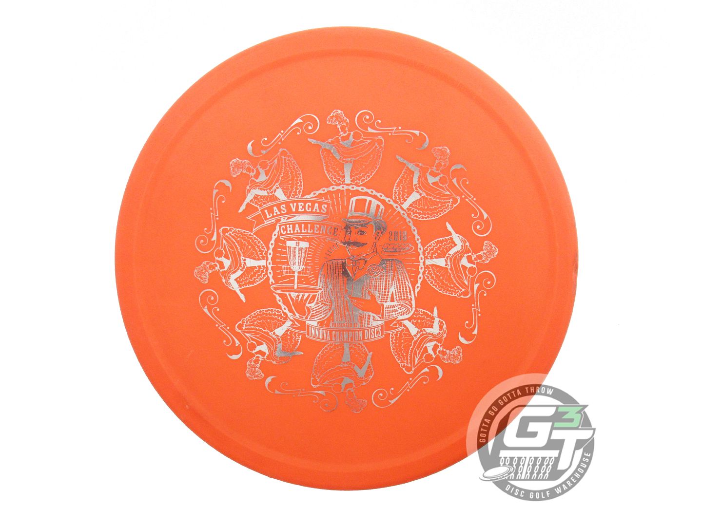USED Innova DX Rhyno 172g Orange Silver Foil Putter Golf Disc