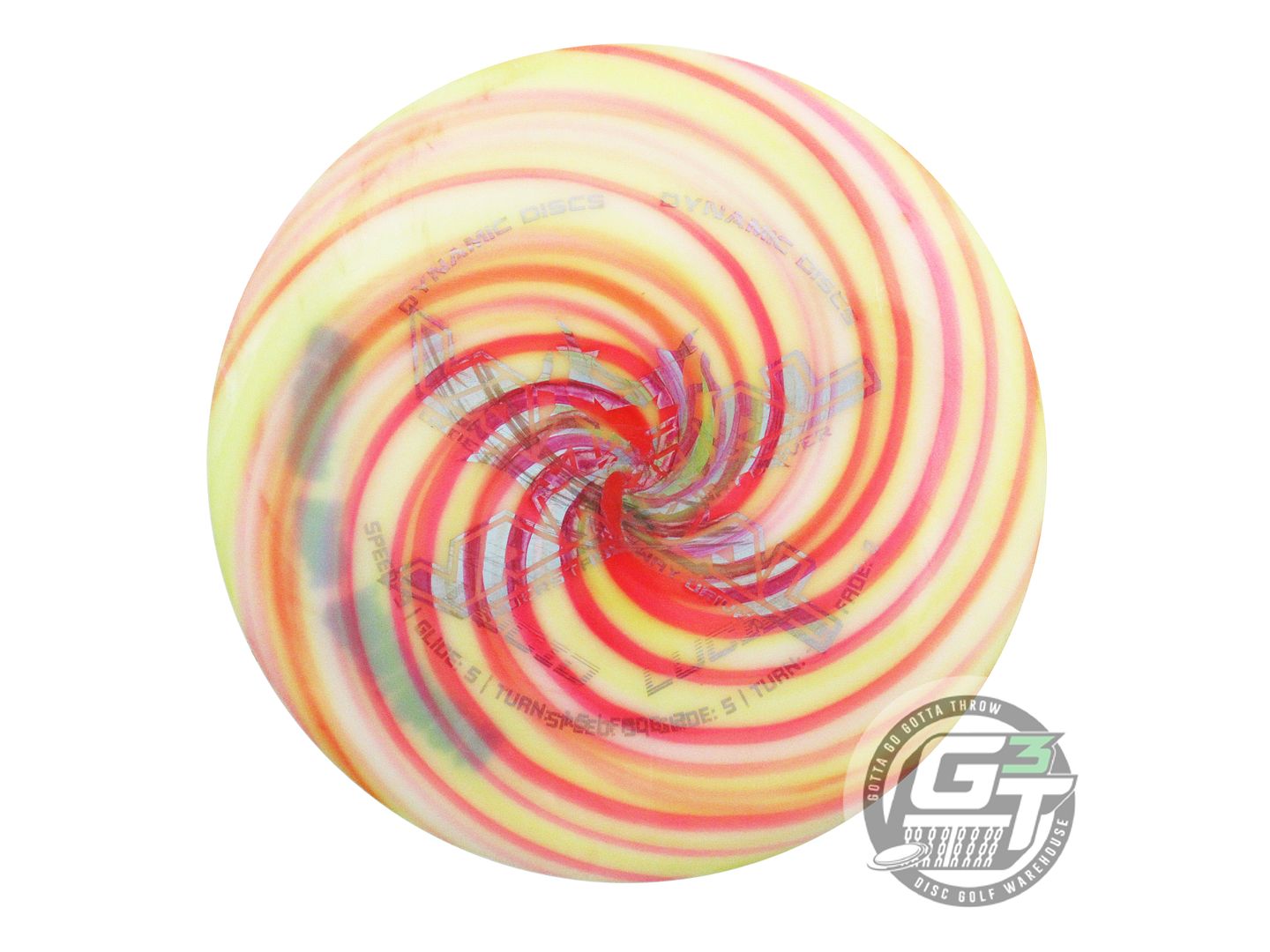 USED Dynamic Discs X-OUT Lucid Vandal 175g White HOME DYED Distance Driver Disc
