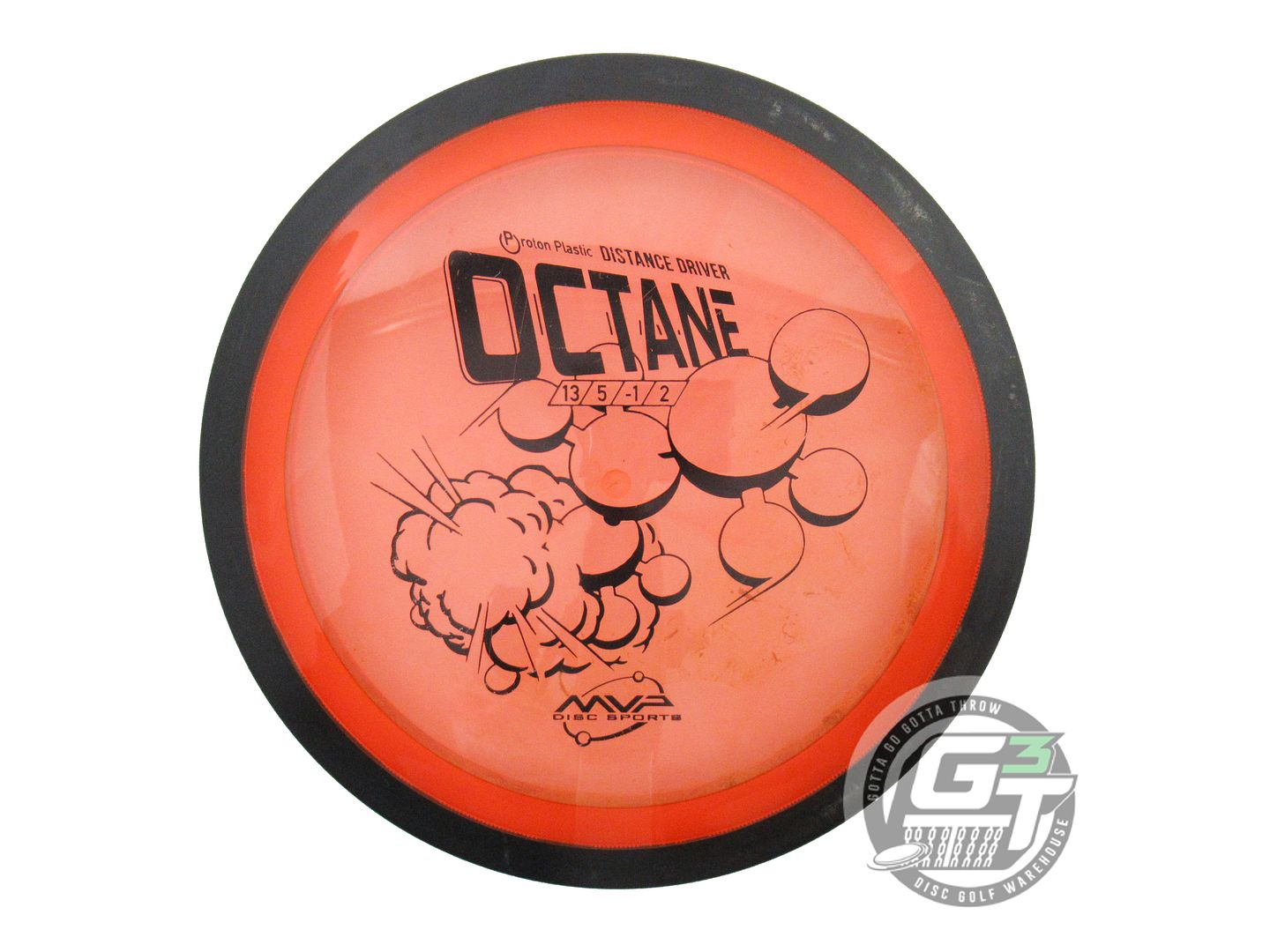 USED MVP Disc Sports Proton Octane 167g Orange Distance Driver Golf Disc