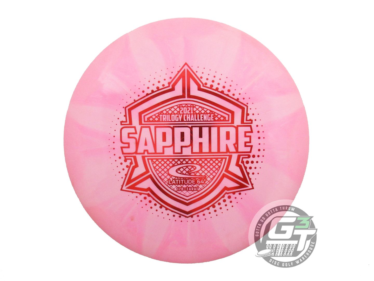 USED Latitude 64 [TRILOGY CHALLENGE] Gold Burst Sapphire 171g Pink Driver Disc