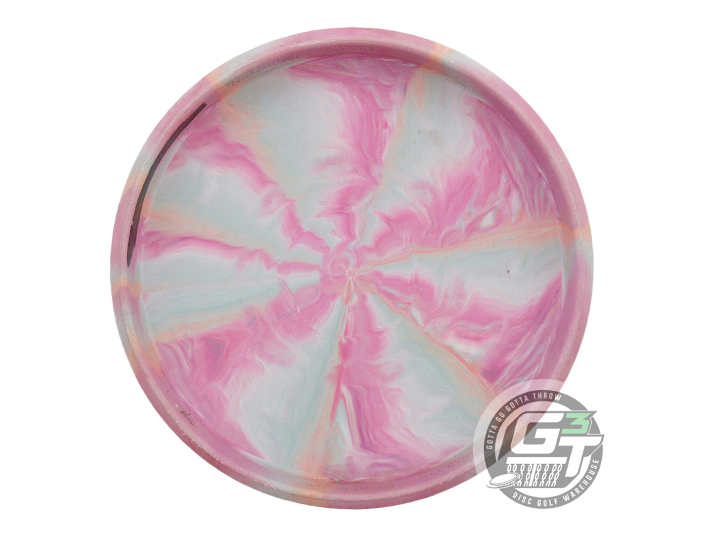 USED Discraft [DICKERSON] Swirl CT Challenger OS 175g Seafoam-Pink Putter Disc