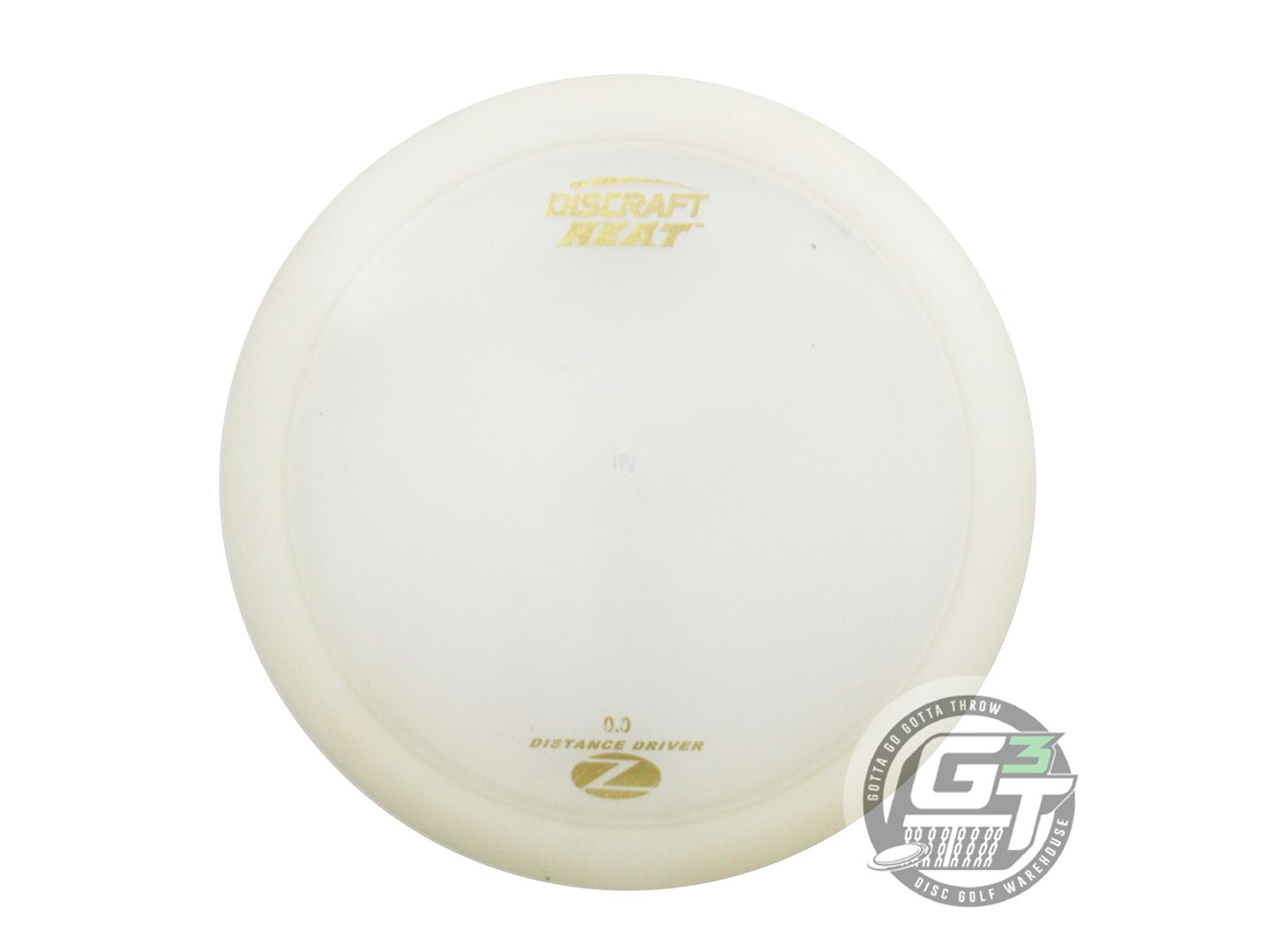 USED Discraft Z Heat 169g White Gold Foil PRE DYE Distance Driver Golf Disc