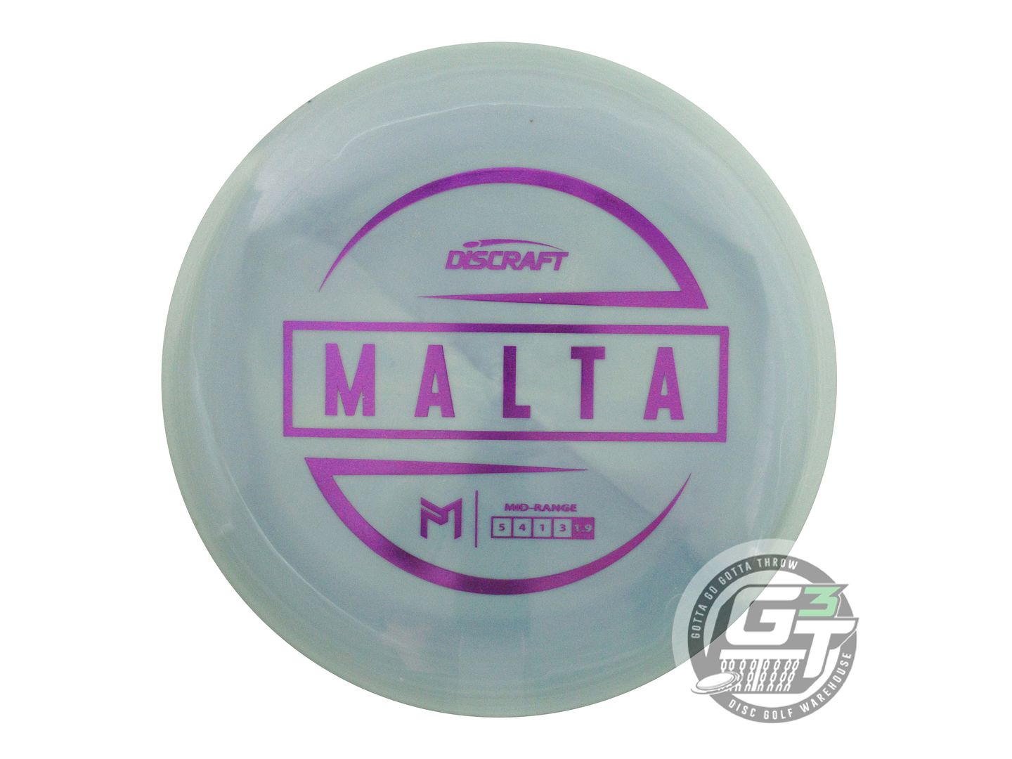 USED Discraft [McBETH] ESP Malta 176g Blue-Gray Purple Foil Midrange Golf Disc