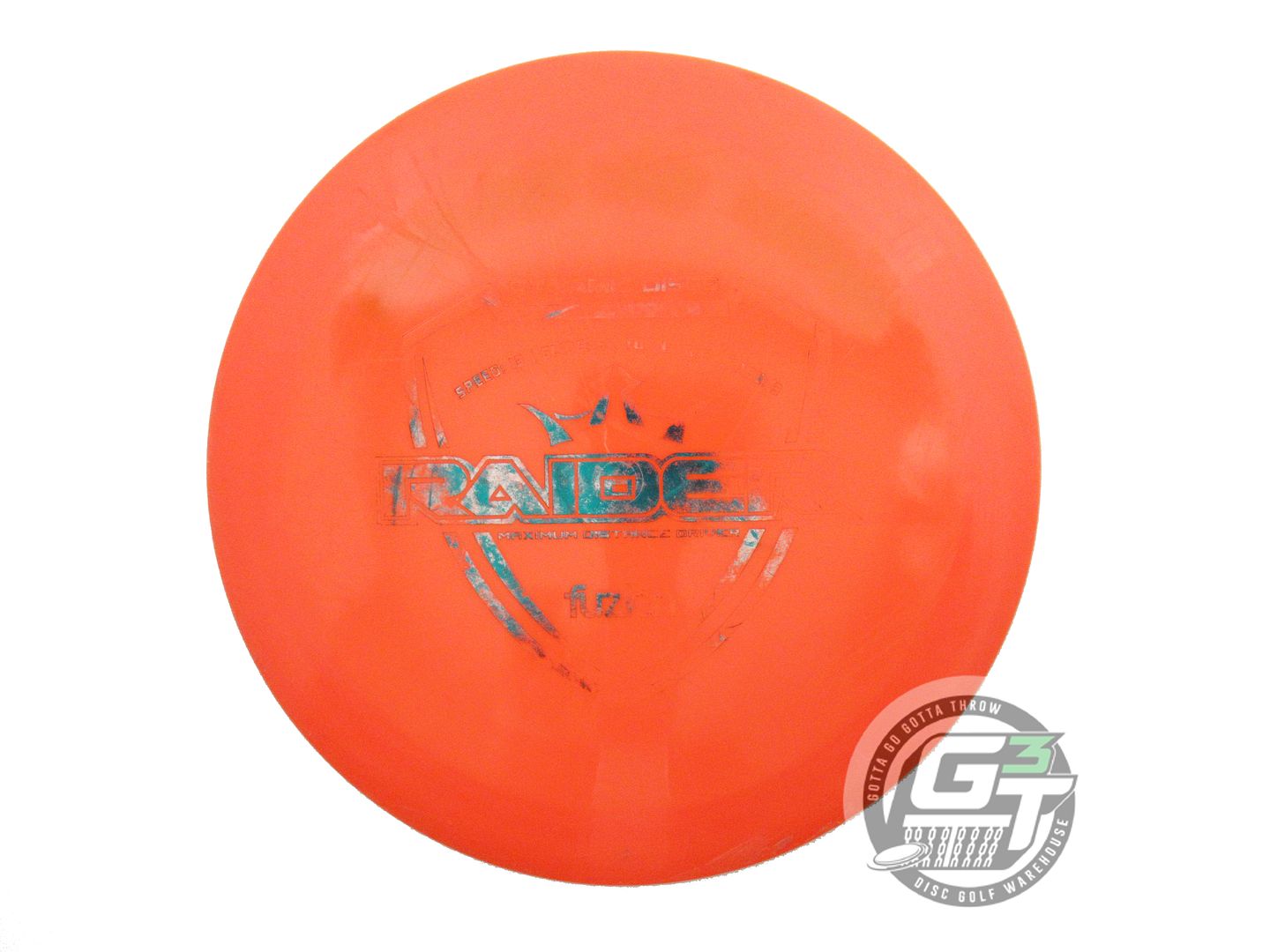 USED Dynamic Discs Fuzion Raider 172g Orange Green Foil Distance Driver Disc