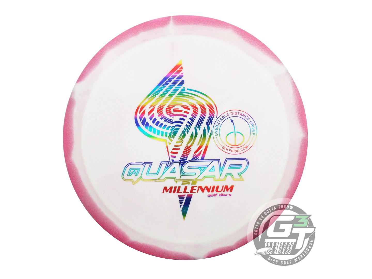 USED Millennium Helio Sirius Quasar 176g Pink-White Distance Driver Golf Disc