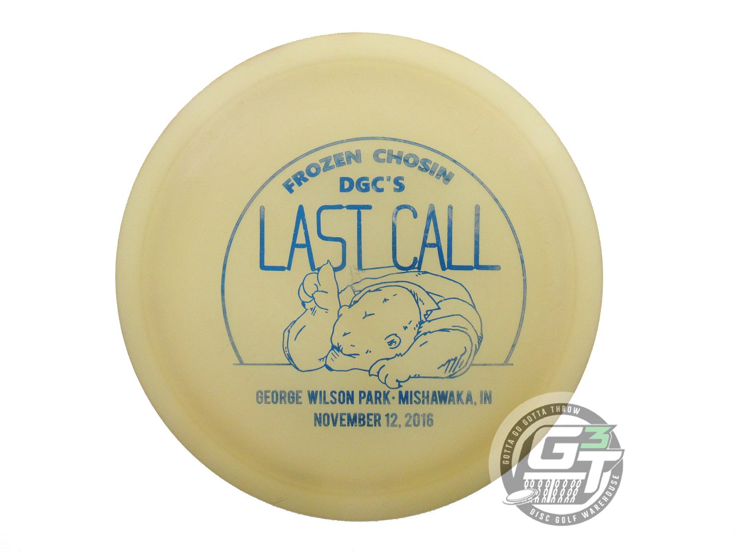 USED Discraft X-OUT Z Zombee 173g Cream OOP Fairway Driver Golf Disc