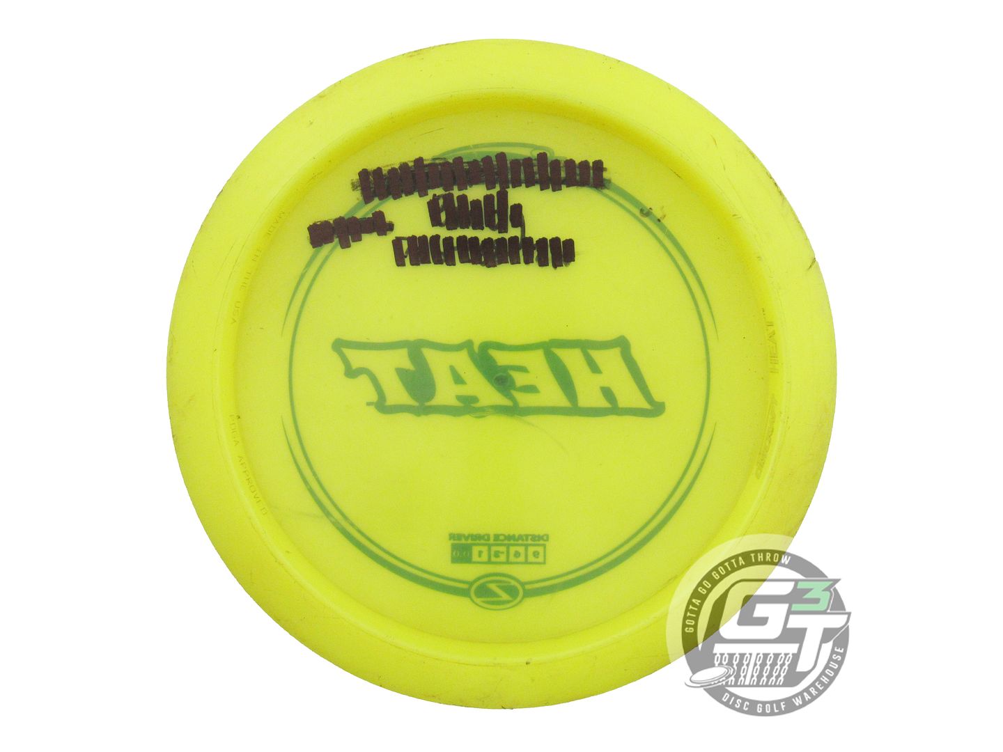 USED Discraft Z Heat 175g Yellow Black Stamp Distance Driver Golf Disc