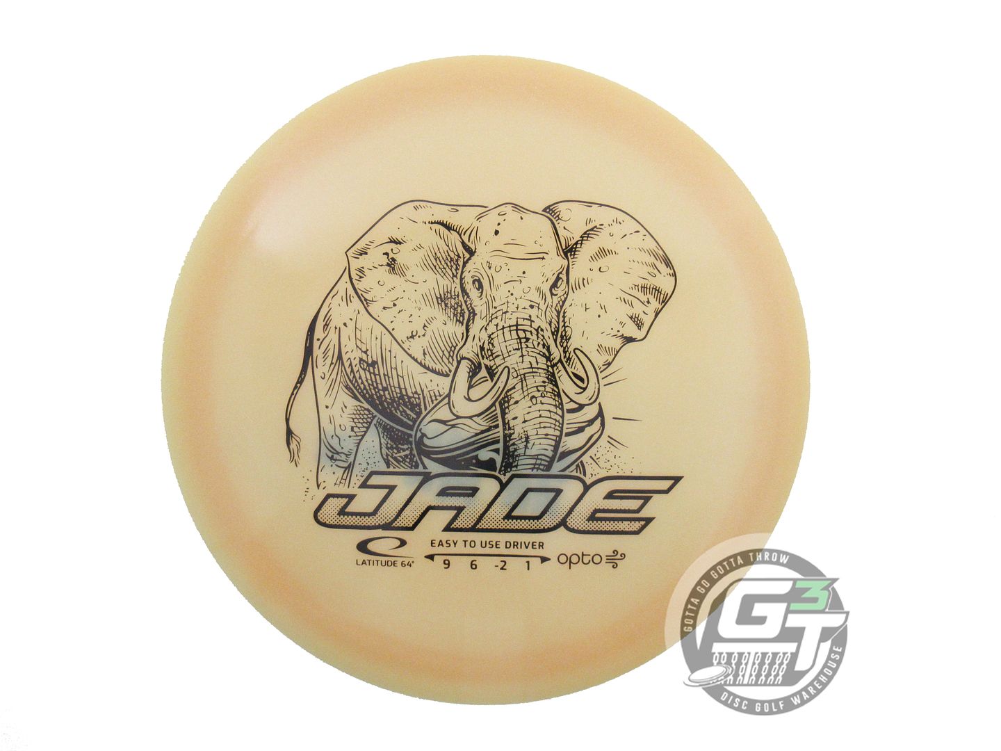 USED Latitude 64 Opto AIR Jade 150g Tan Black Stamp Fairway Driver Golf Disc