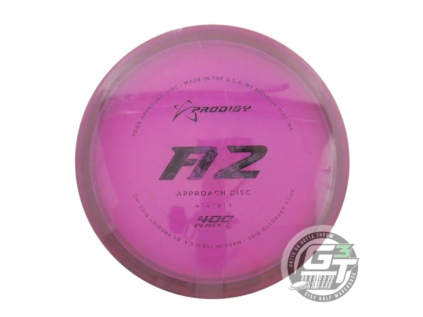 USED Prodigy Discs 400 A2 171g Purple Black Stamp Midrange Golf Disc