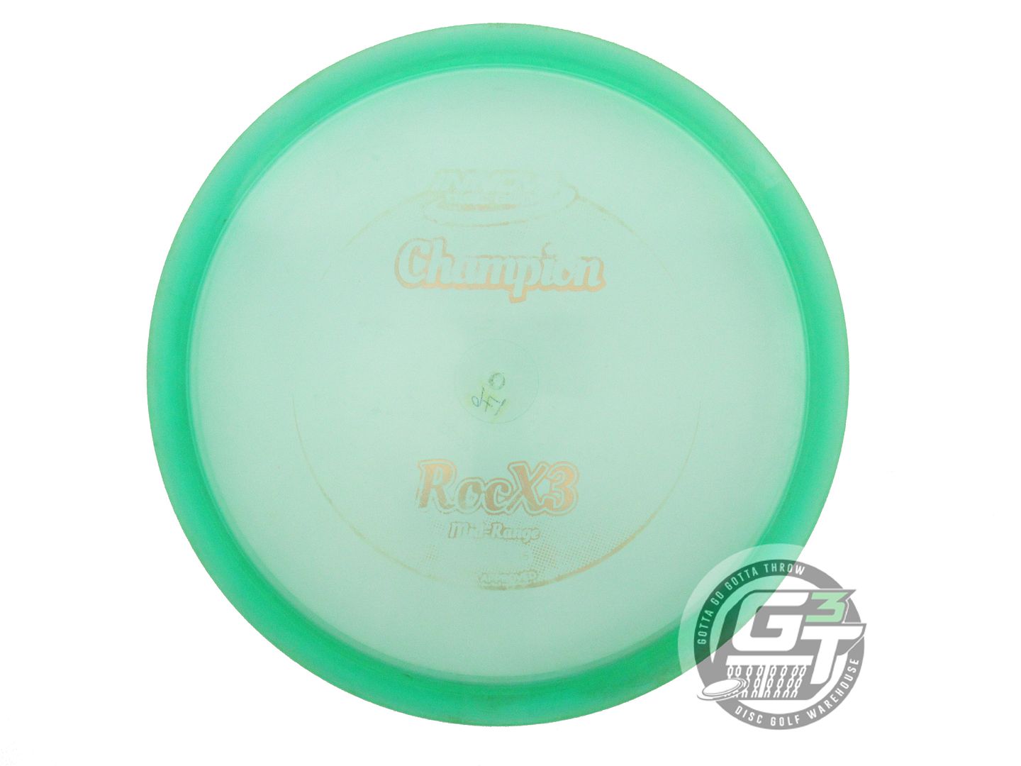 USED Innova Champion RocX3 176g Green Gold Foil Midrange Golf Disc