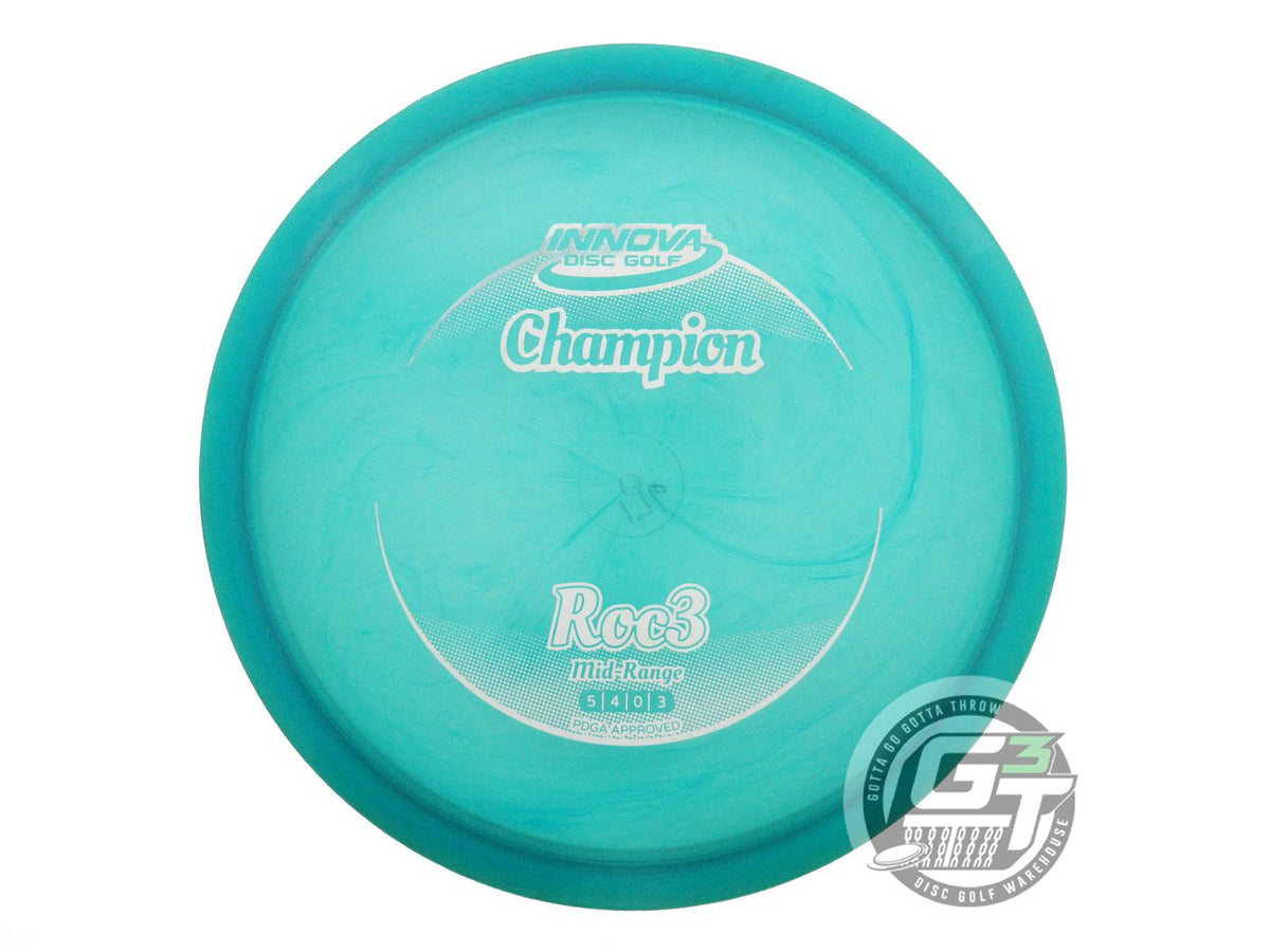 USED Innova Champion Roc3 176g Teal White Stamp Midrange Golf Disc
