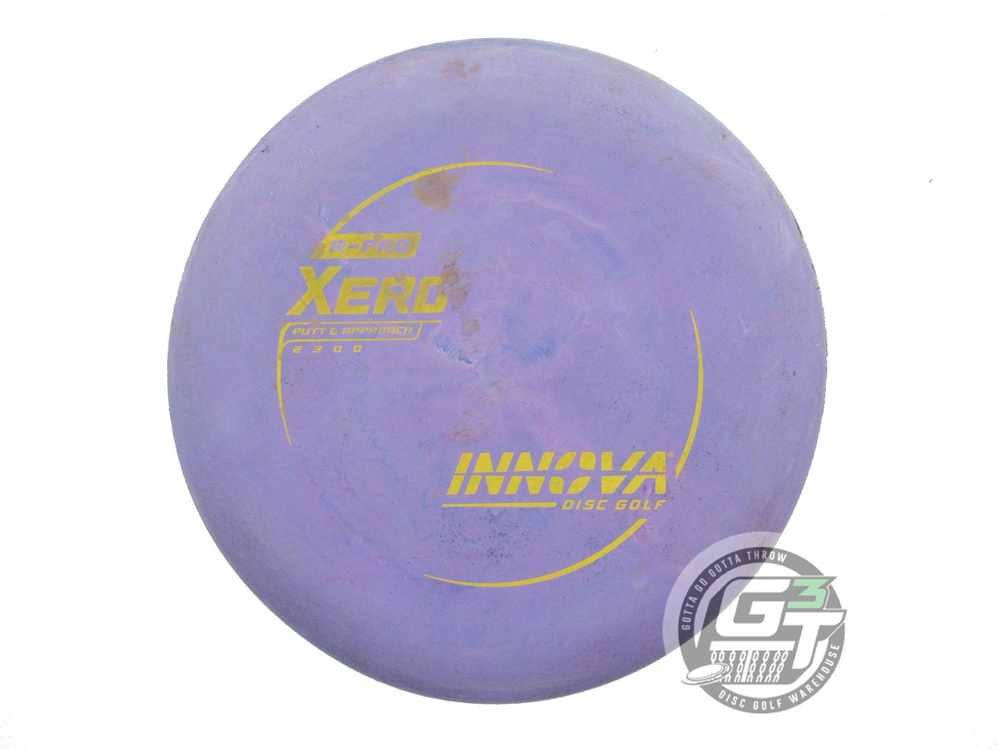 USED Innova R-Pro Xero 173g Purple Yellow Stamp Putter Golf Disc