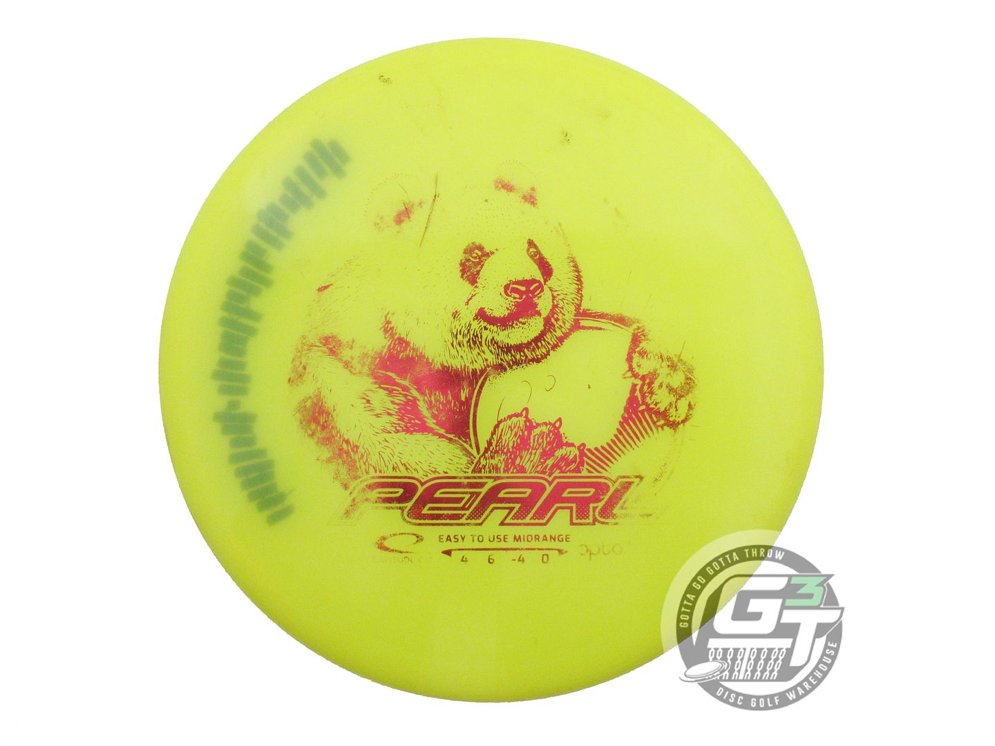 USED Latitude 64 Opto Pearl 154g Yellow Red Foil Midrange Golf Disc