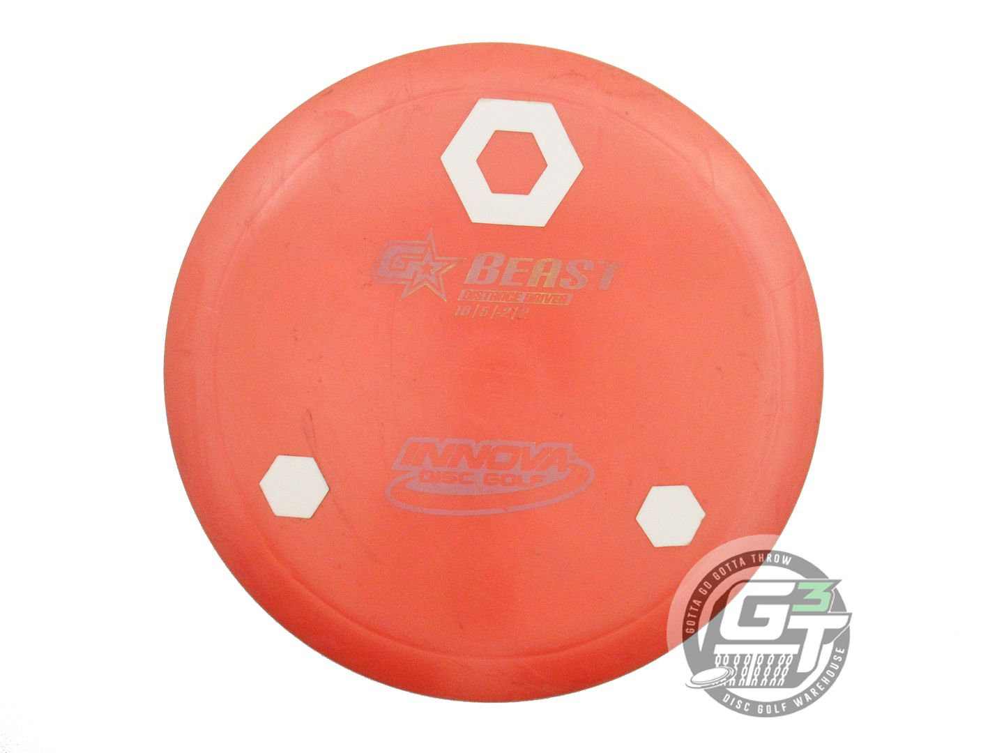 USED Innova GStar Beast 173g Orange Gold Foil GLOW TAPE Distance Driver Disc