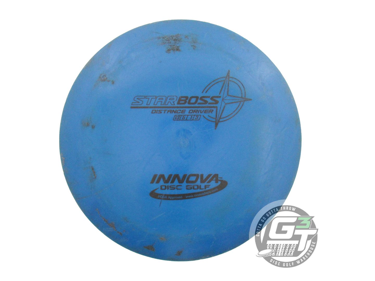 USED Innova Star Boss 175g Blue Black Stamp Distance Driver Golf Disc
