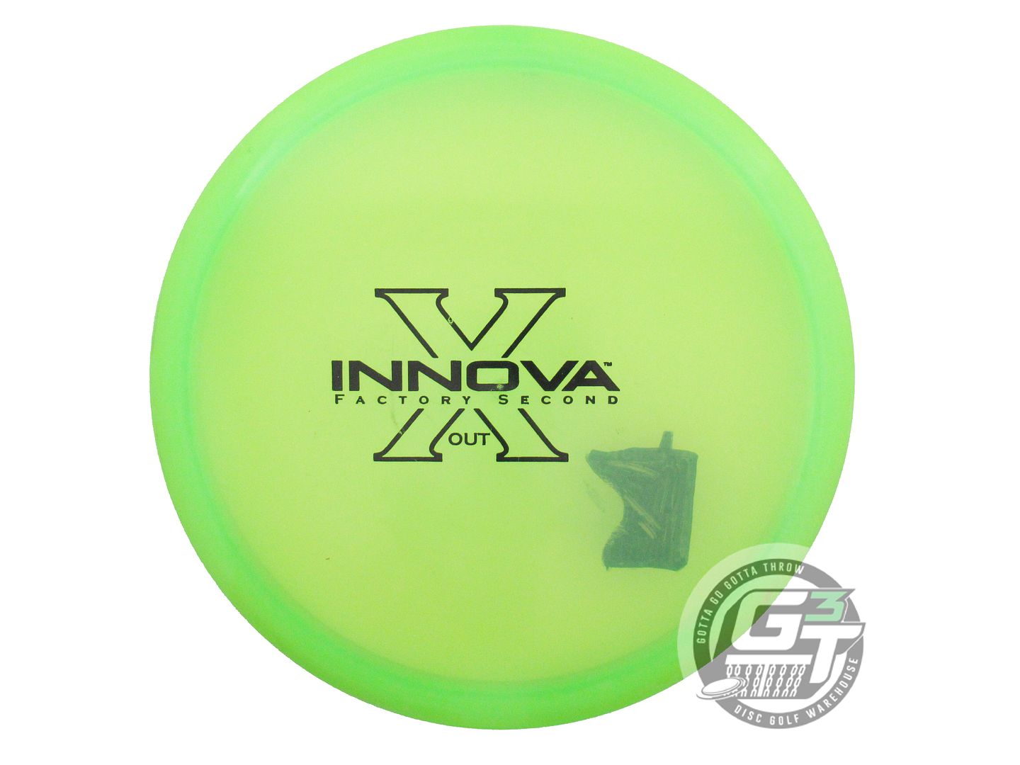 USED Innova X-OUT Champion Roc3 176g Lime Midrange Golf Disc