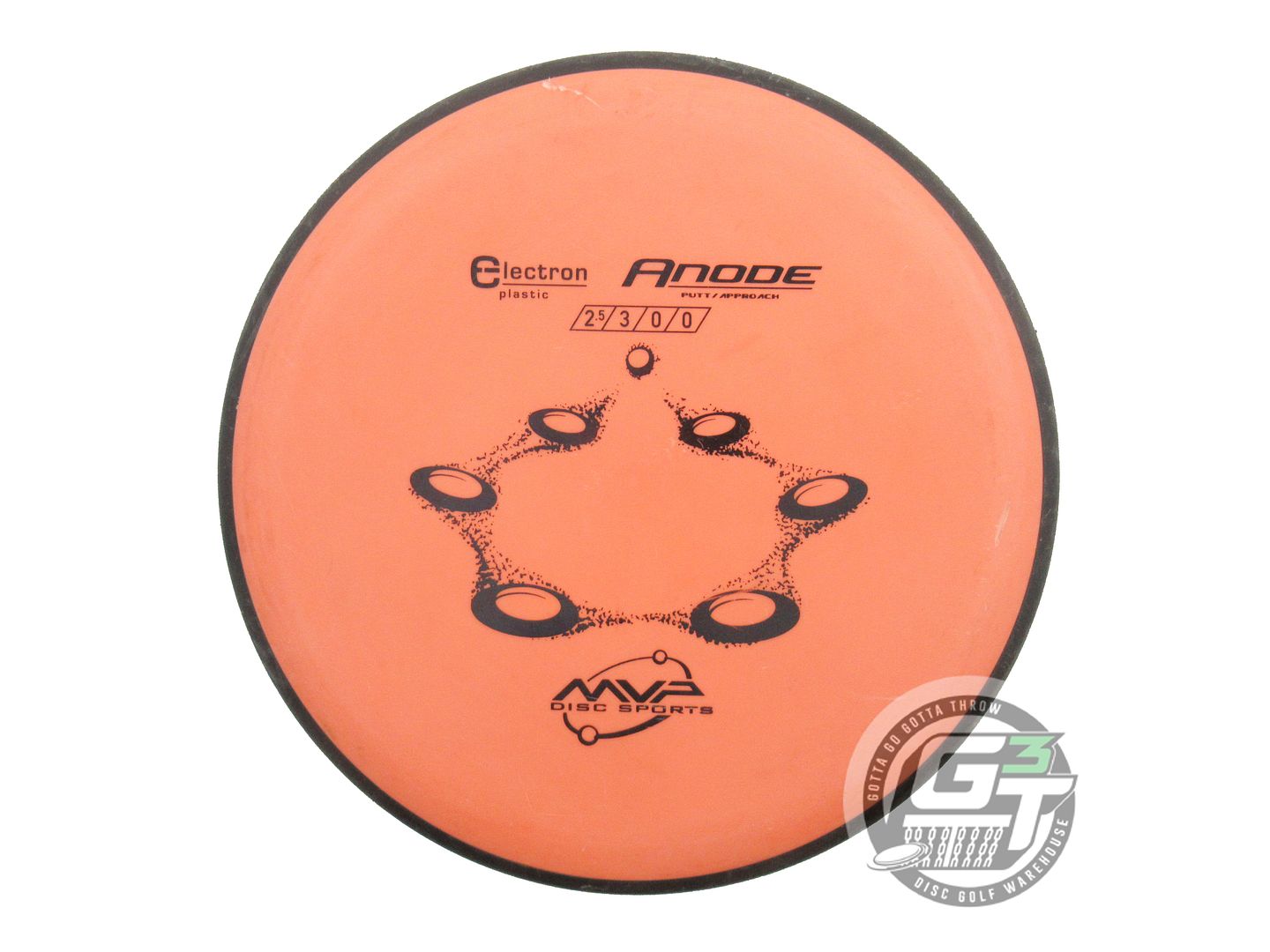 USED MVP Disc Sports Electron Anode 174g Orange Putter Golf Disc