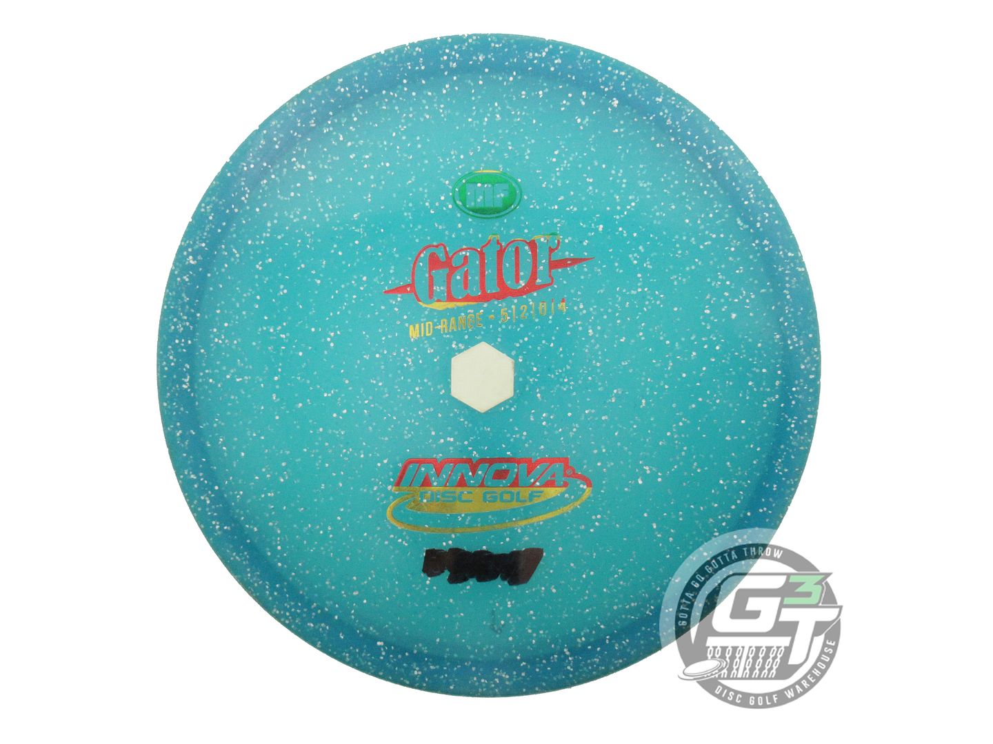 USED Innova Metal Flake Champion Gator 167g Teal Rasta Foil Midrange Golf Disc