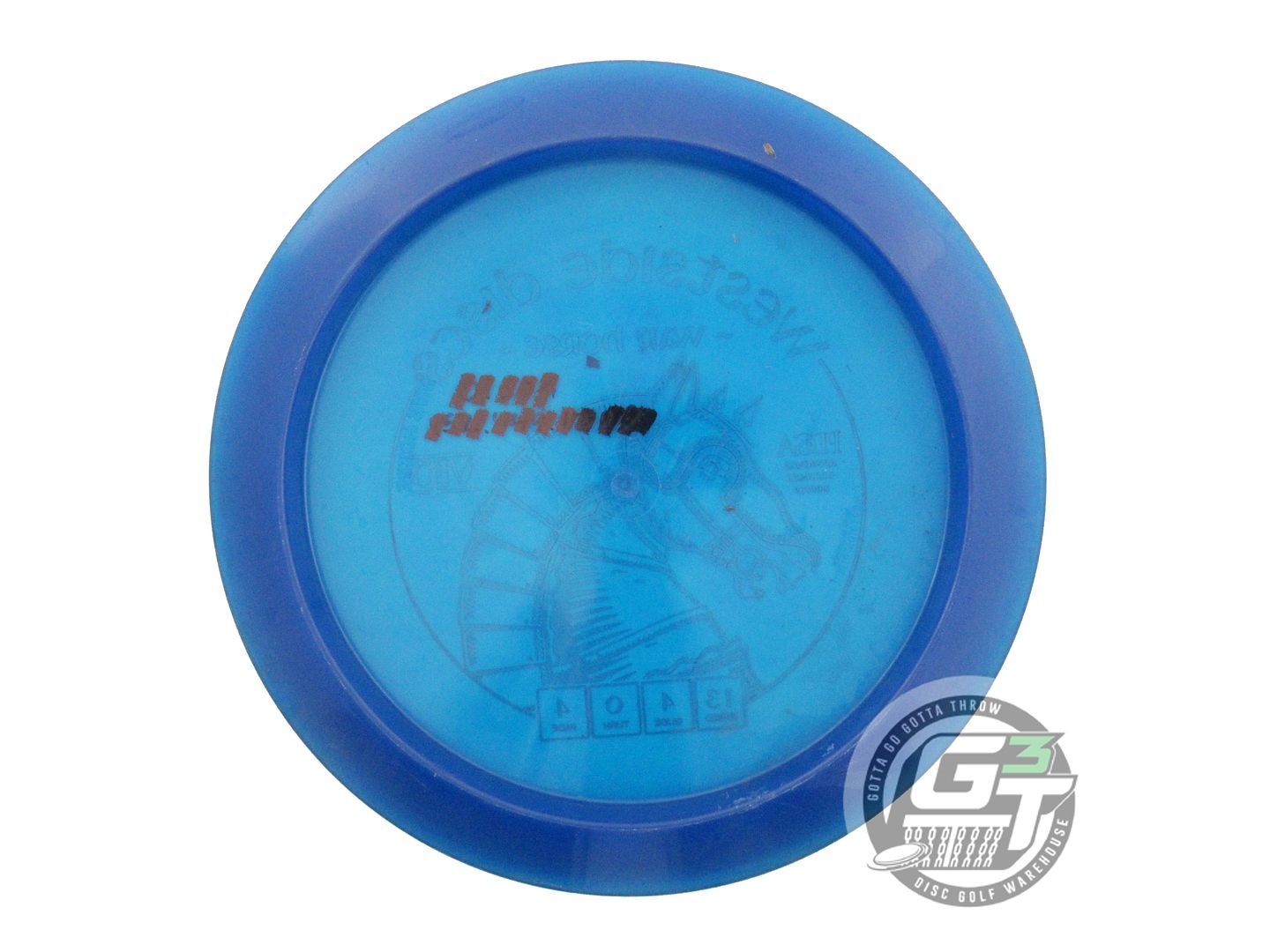 USED Westside Discs VIP War Horse 173g Blue Orange Foil Distance Driver Disc