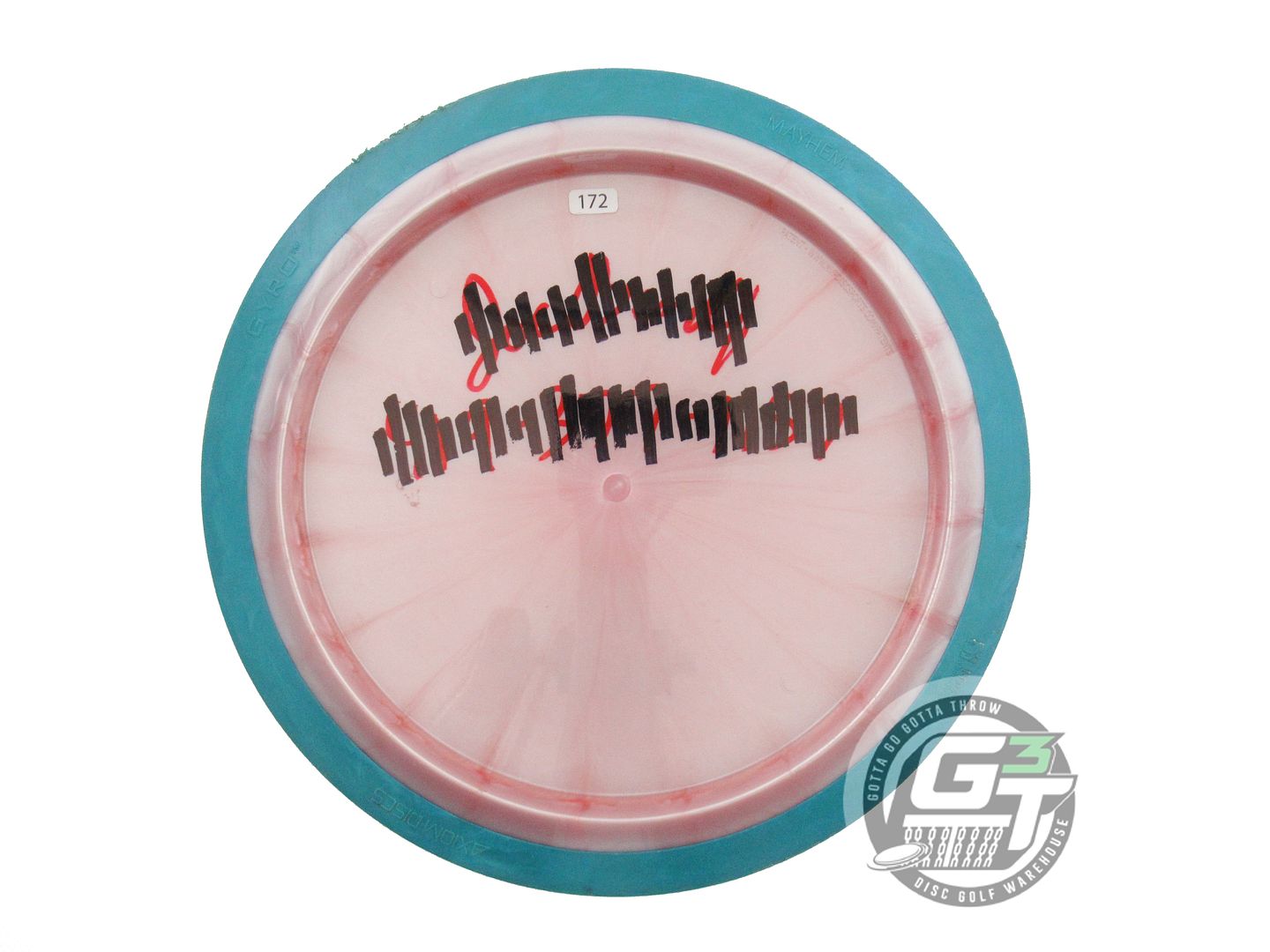 USED Axiom Discs Plasma Mayhem 172g Pink Teal Rim Distance Driver Golf Disc