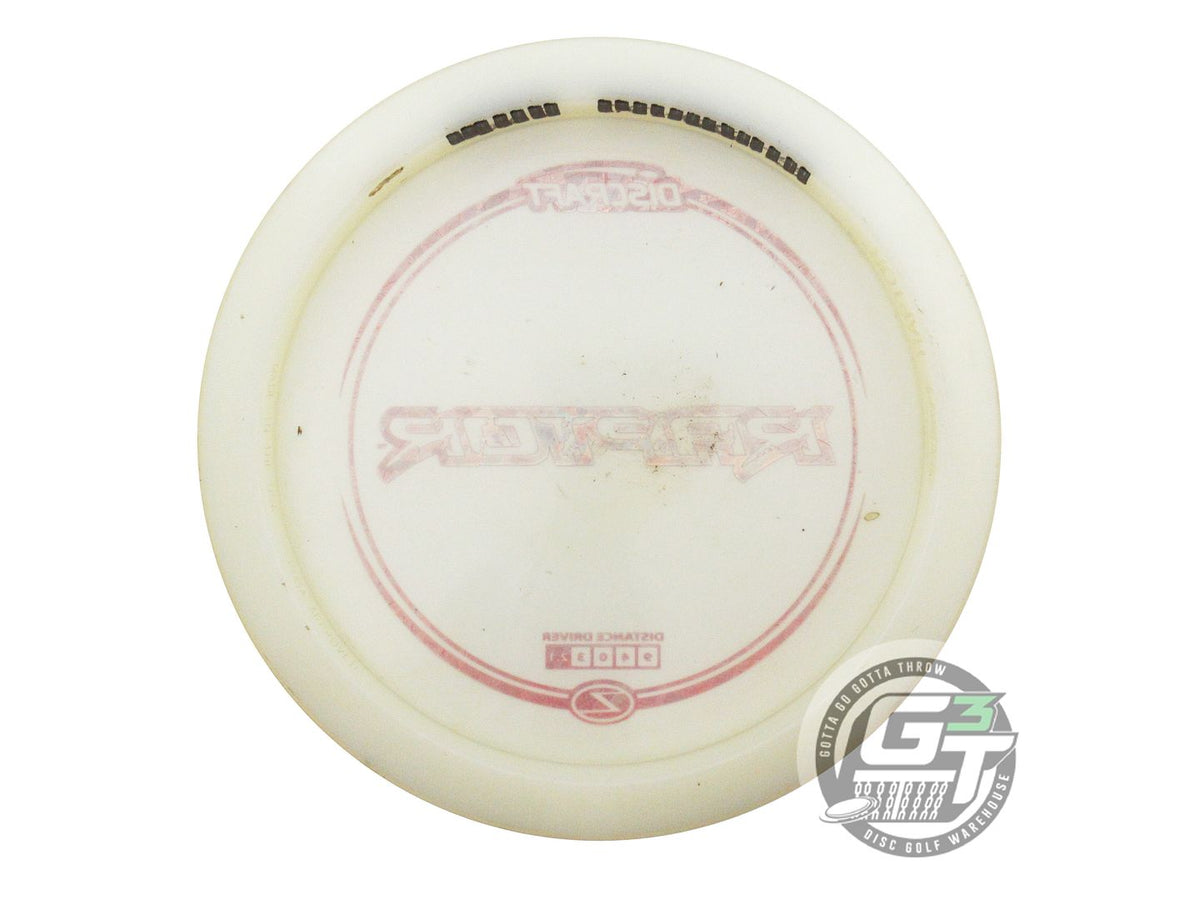 USED Discraft Z Raptor 175g White Red Shatter Foil Distance Driver Golf Disc