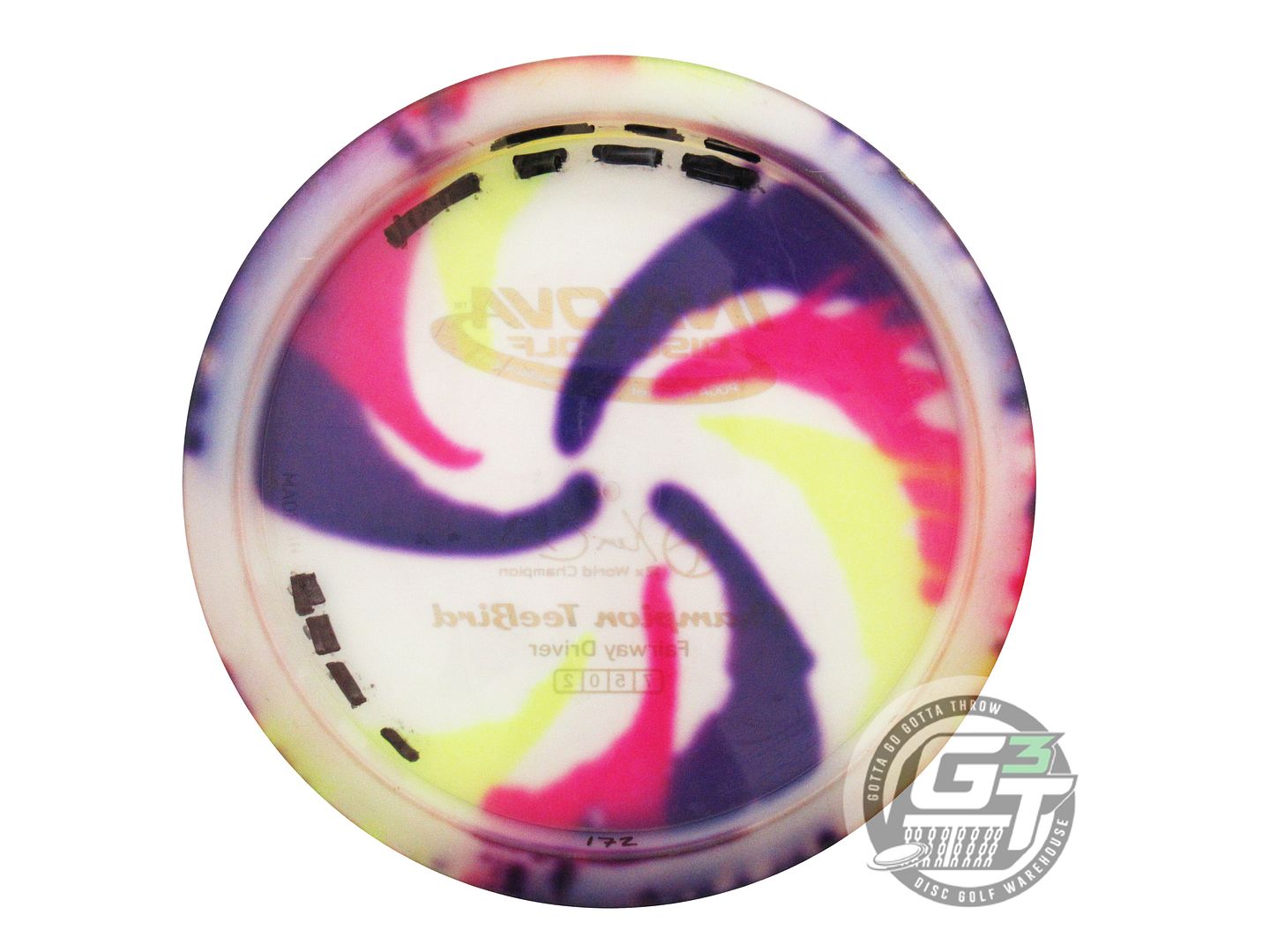 USED Innova I-DYE Champion Teebird 172g Pinwheel Fairway Driver Disc