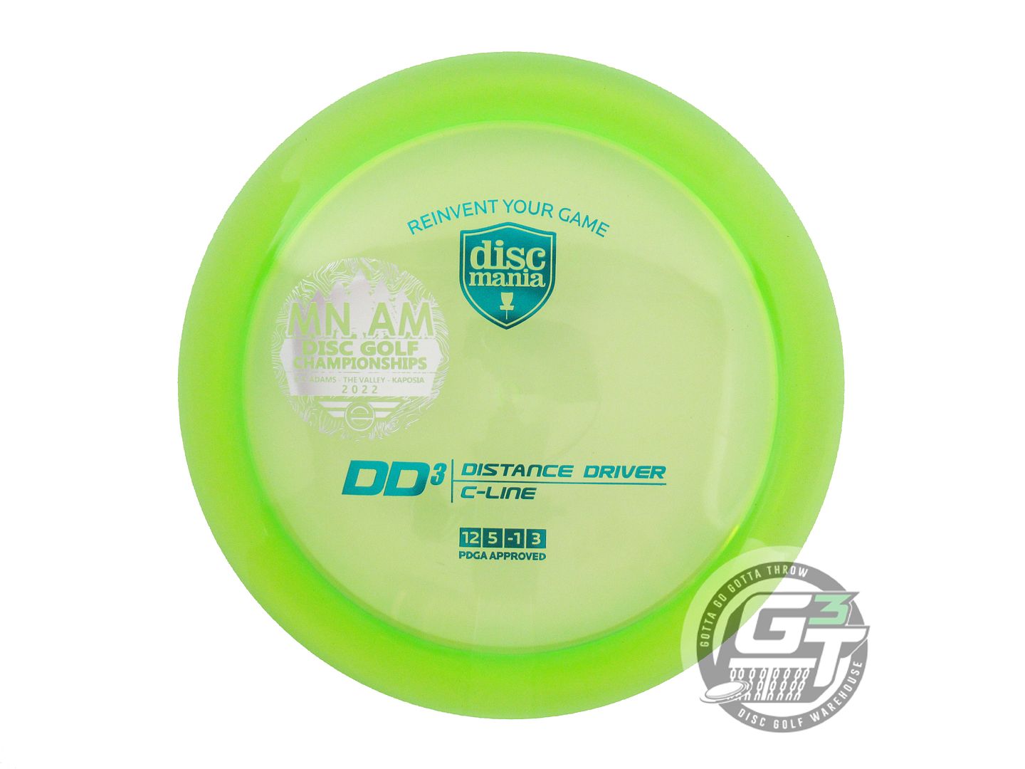 NOS DiscMania [MNADGC] C-Line DD3 173g Lime Teal Foil Distance Driver Golf Disc