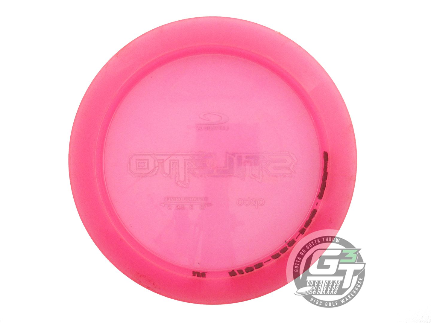 USED Latitude 64 Opto Stiletto 174g Pink Green Foil Distance Driver Golf Disc
