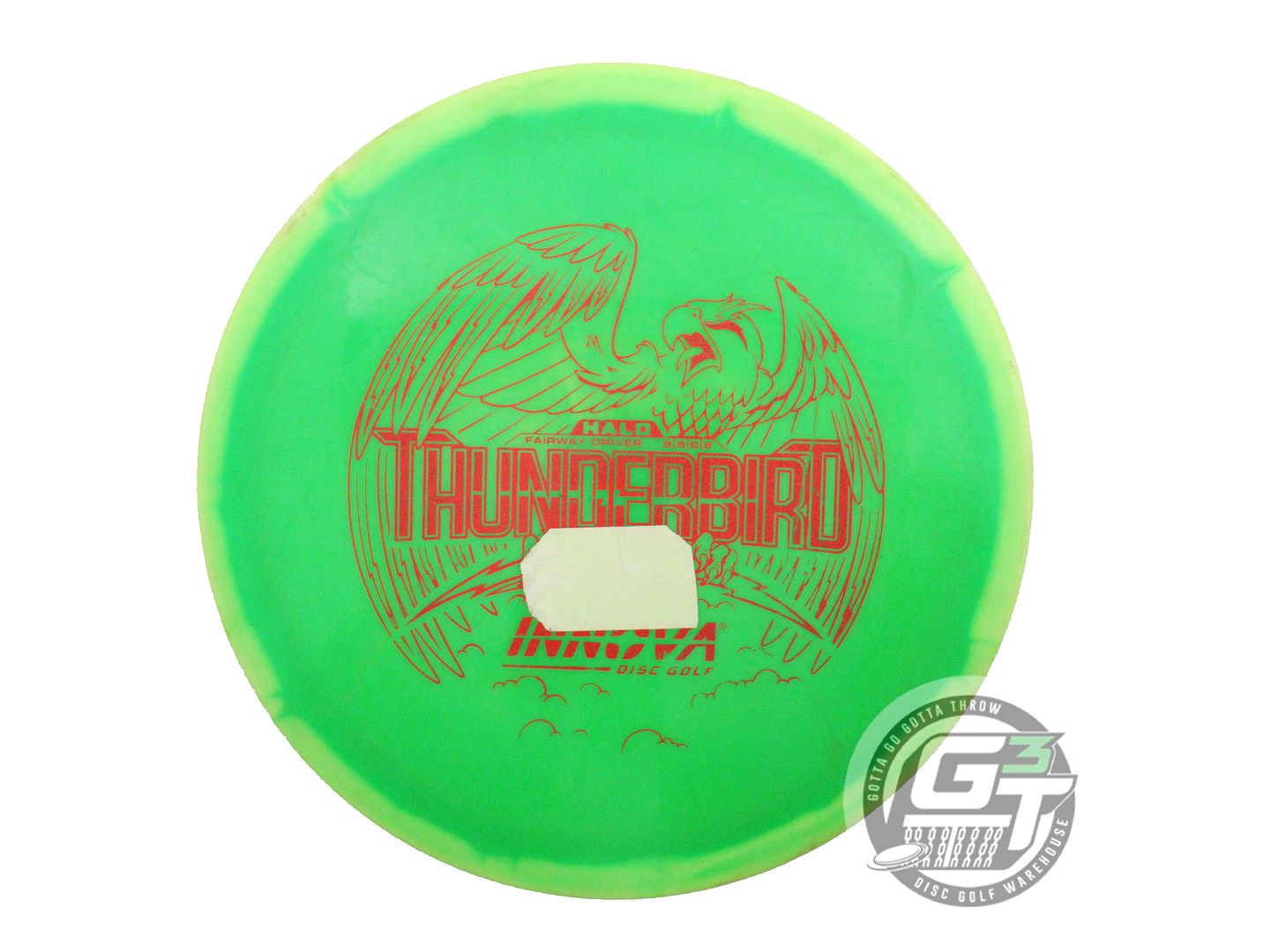 USED Innova Halo Star Thunderbird 172g Yellow-Green GLOW TAPE Driver Golf Disc