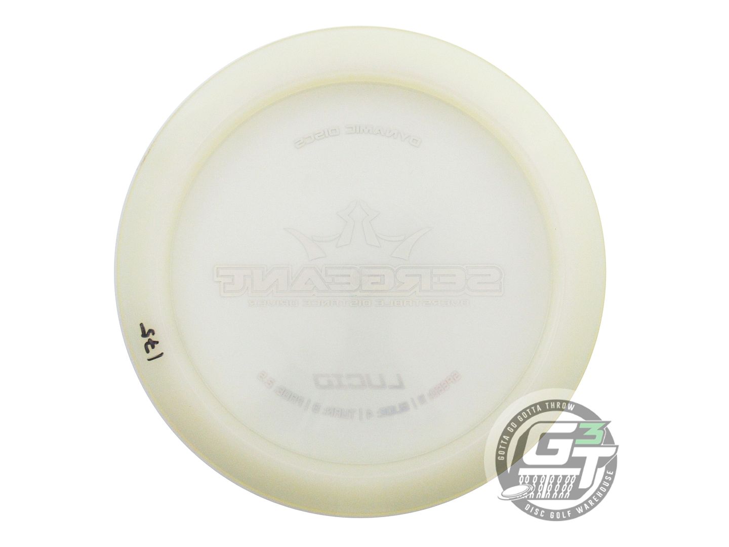 USED Dynamic Discs Lucid Sergeant 174g Clear Gold Holo Foil Driver Golf Disc