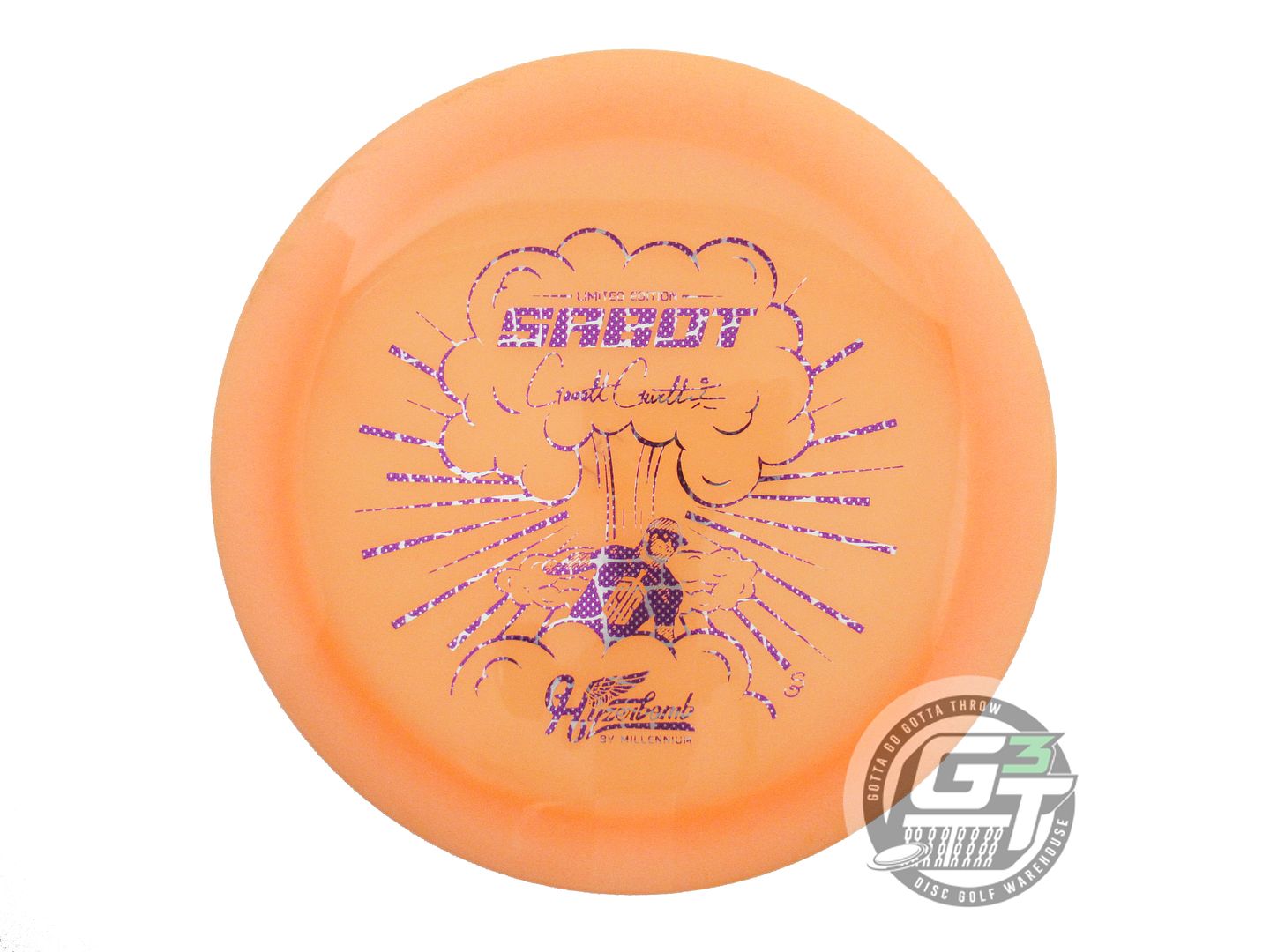 USED Hyzerbomb [GURTHIE] Lunar Glow Recon Sabot 171g Peach Driver Golf Disc