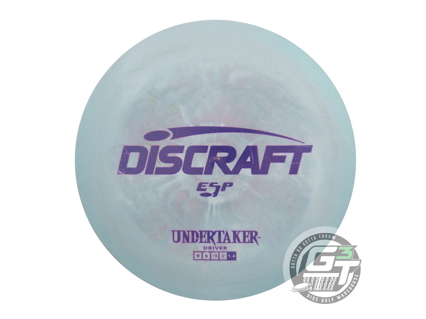 USED Discraft ESP Undertaker 175g Teal Purple Stamp Distance Driver Golf Disc